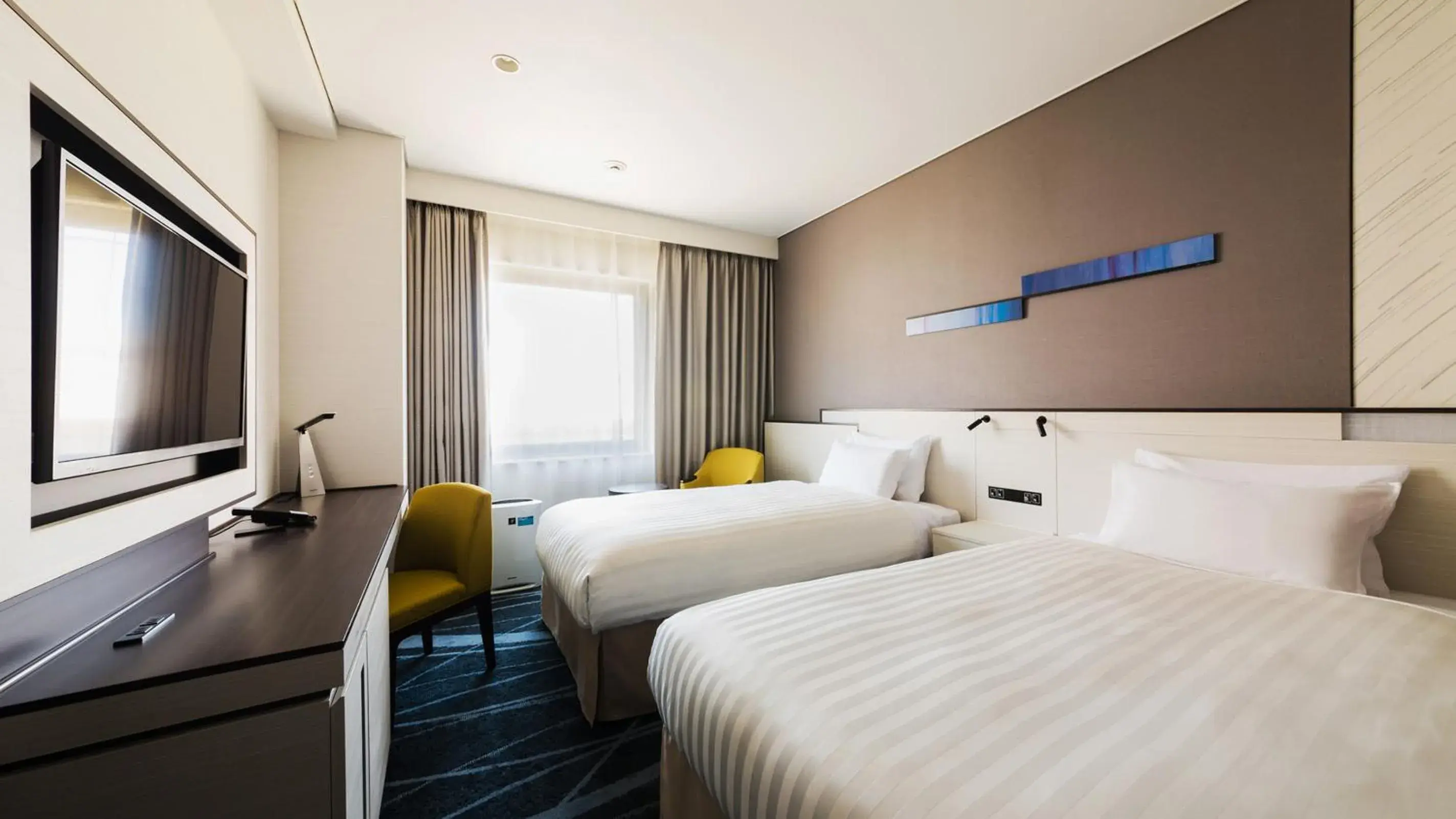 Bed in JR-East Hotel Mets Musashisakaii Bed in JR-East Hotel Mets Musashisakaii