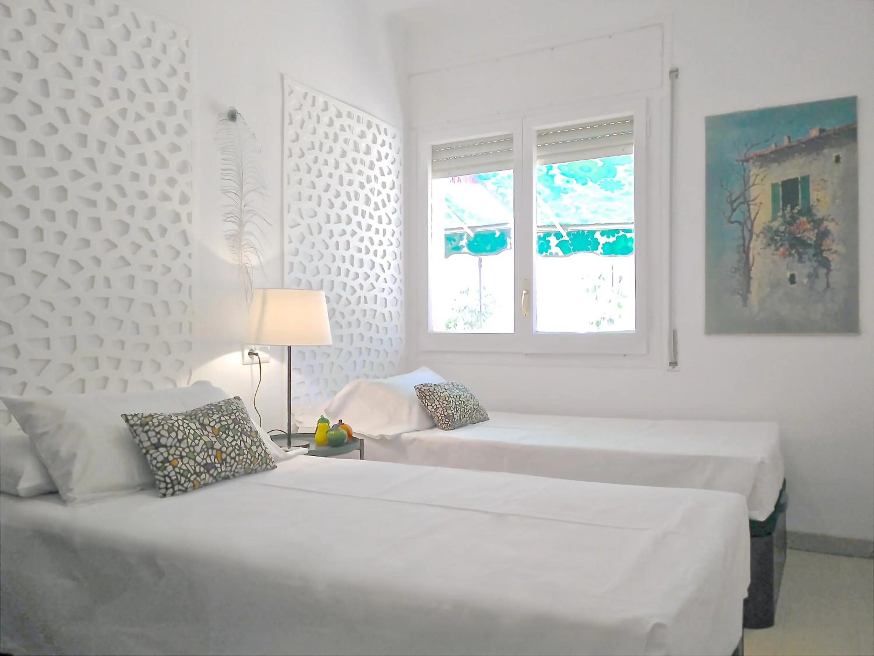 Bed in BizFlats Garden House