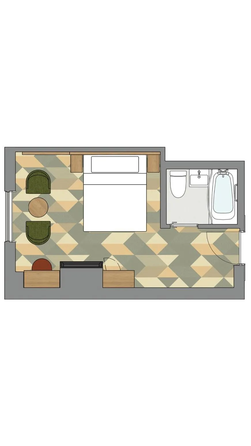 Floor plan in JR-East Hotel Mets Omori