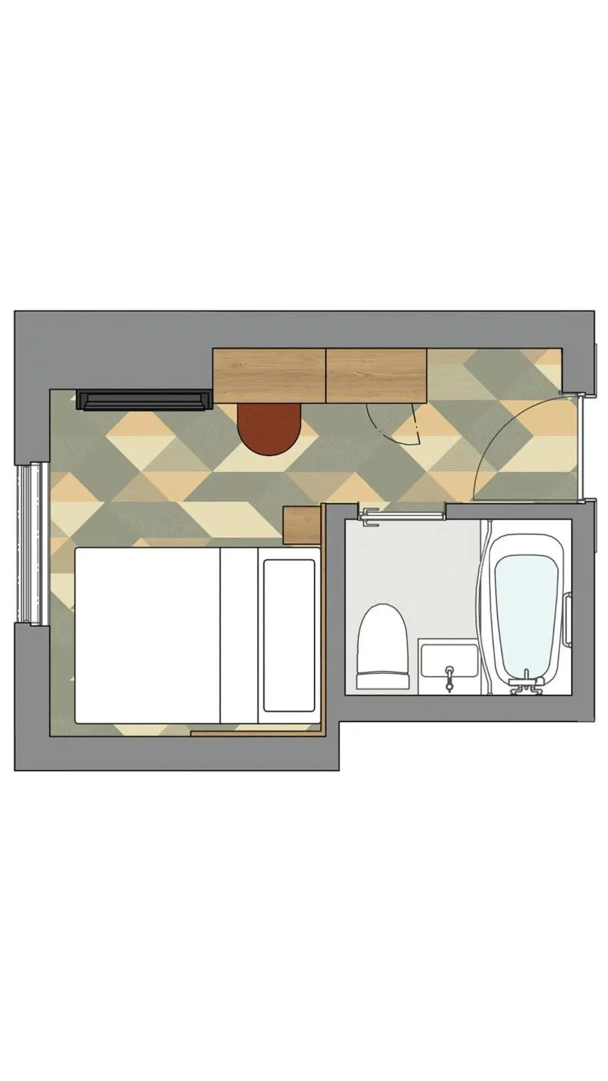 Floor plan in JR-East Hotel Mets Omori