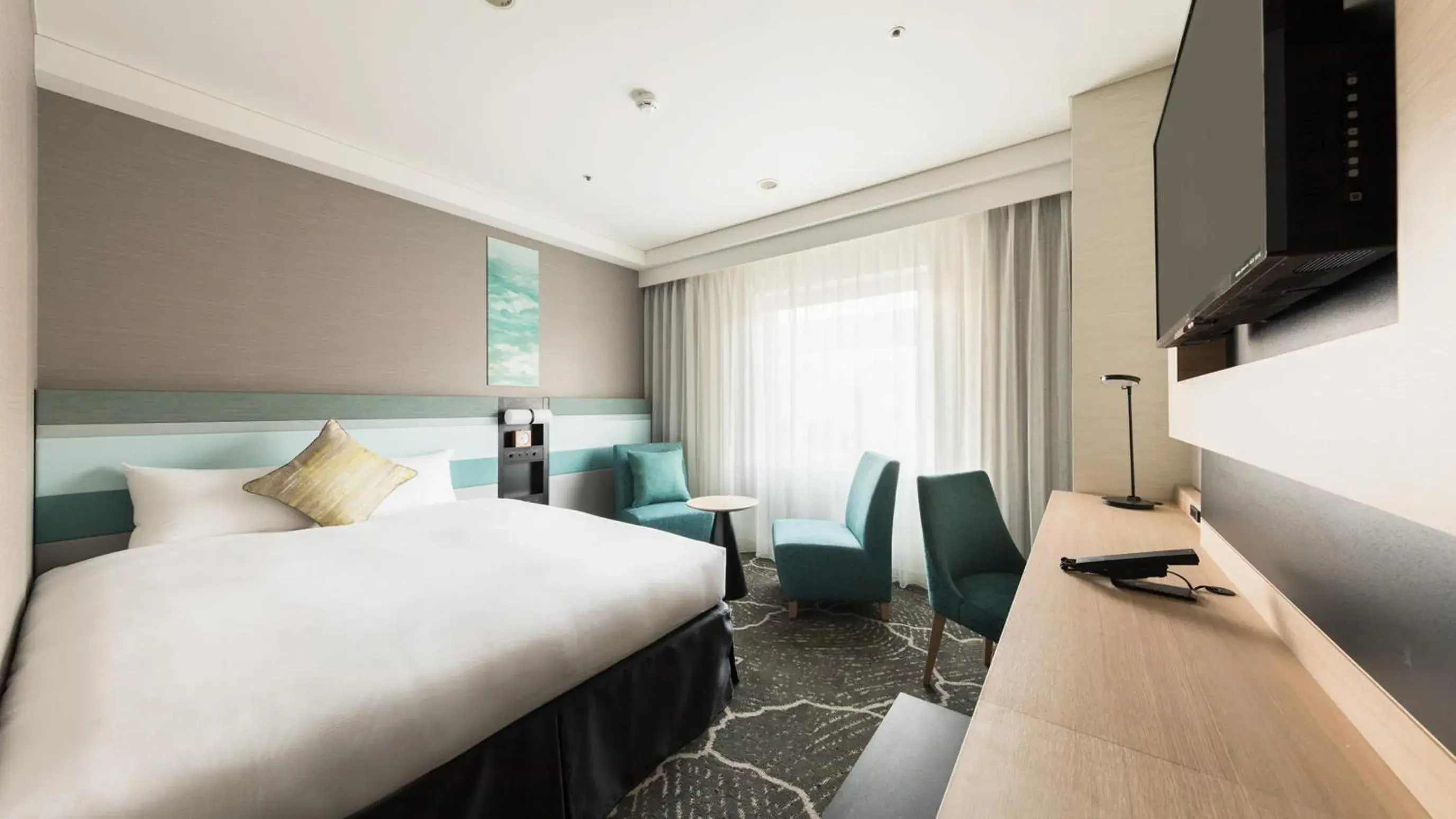 Bed in JR-East Hotel Mets Kamakura Ofuna Bed in JR-East Hotel Mets Kamakura Ofuna