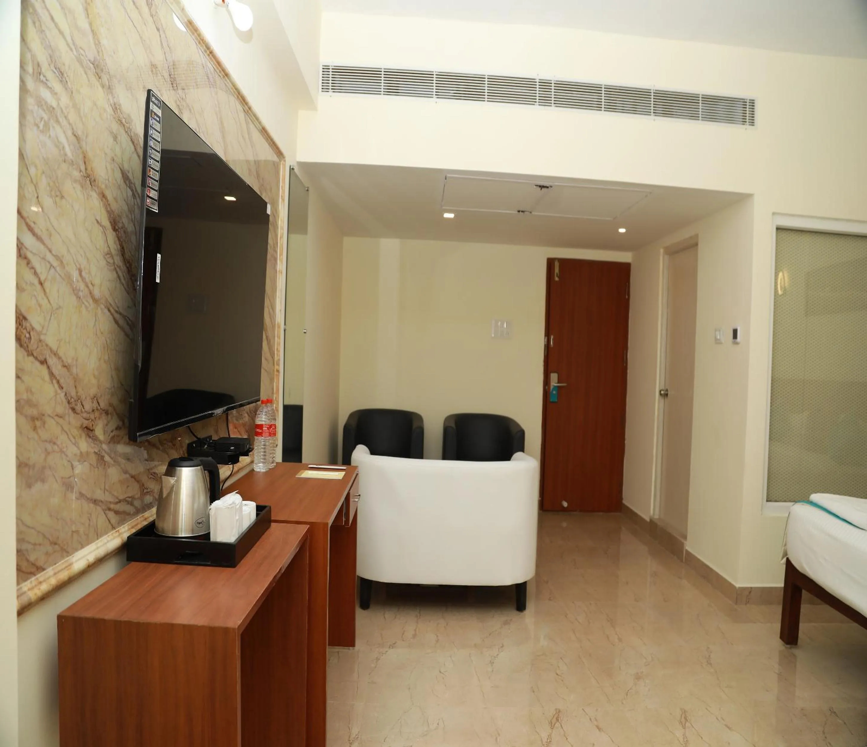 Seating area in Hotel Royal Chola