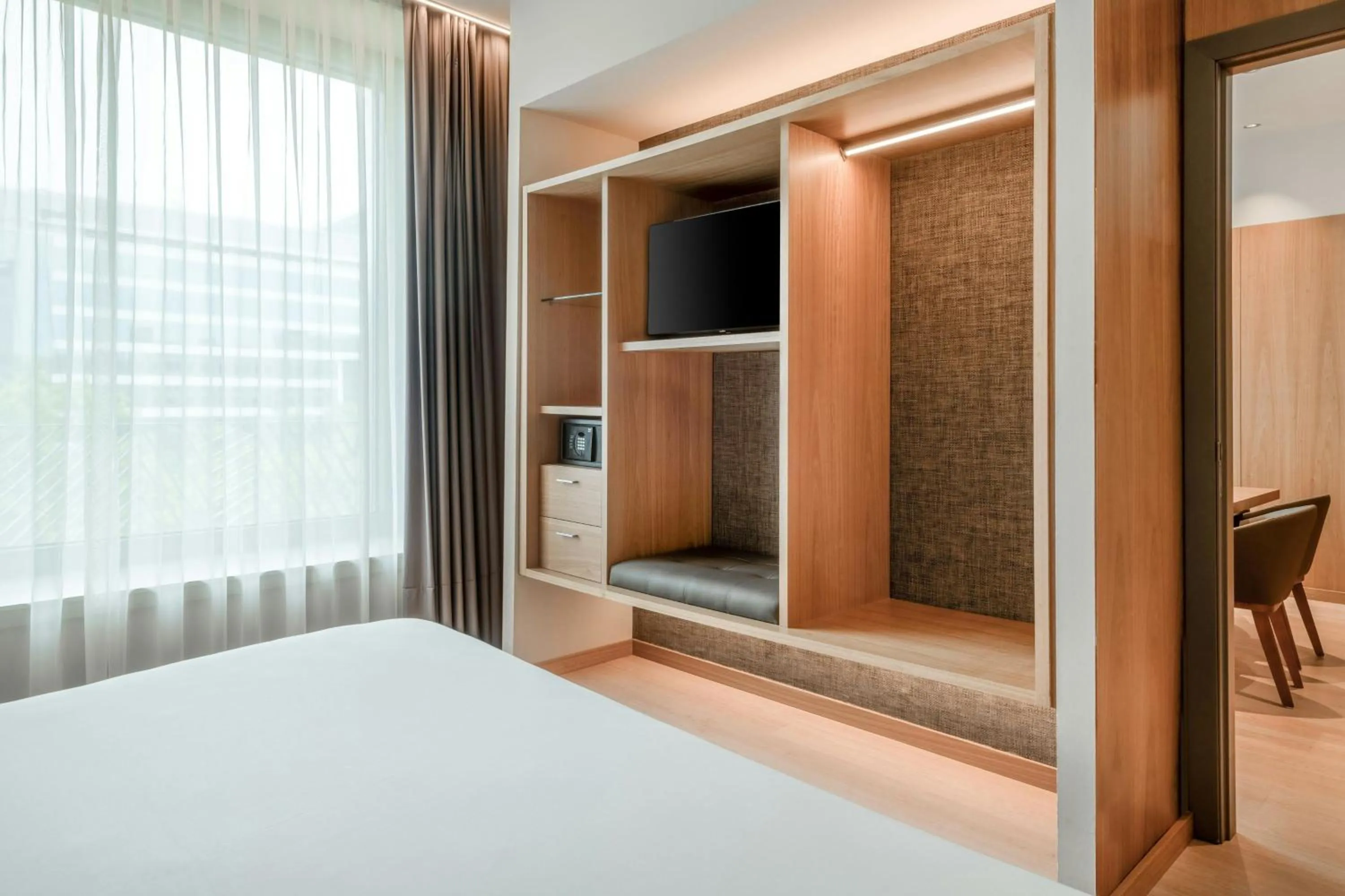 Bedroom, Bed in AC Hotel Diagonal L'Illa by Marriott