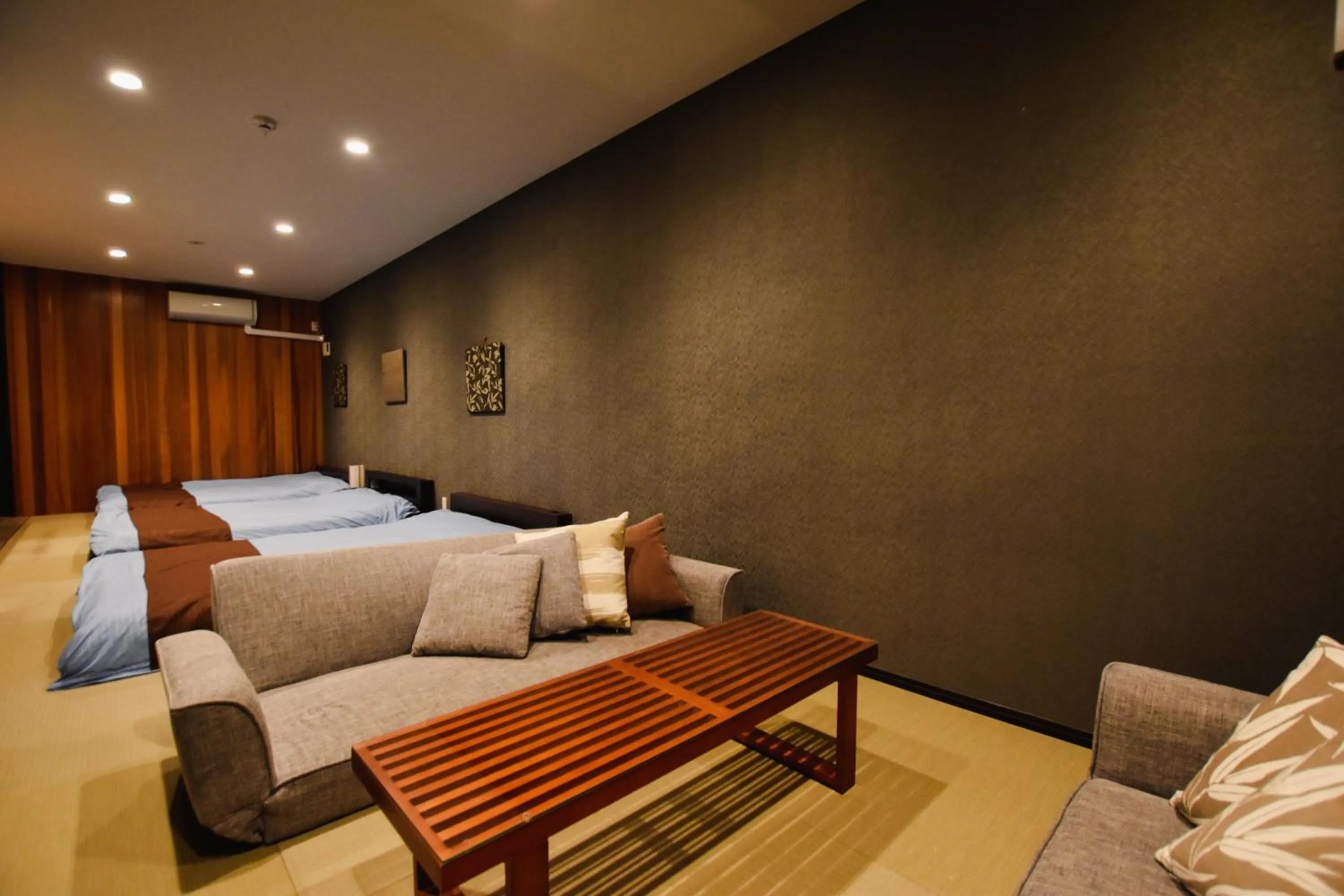 Living room, Bed in PrimeRoom別府 GRANMAJESTA