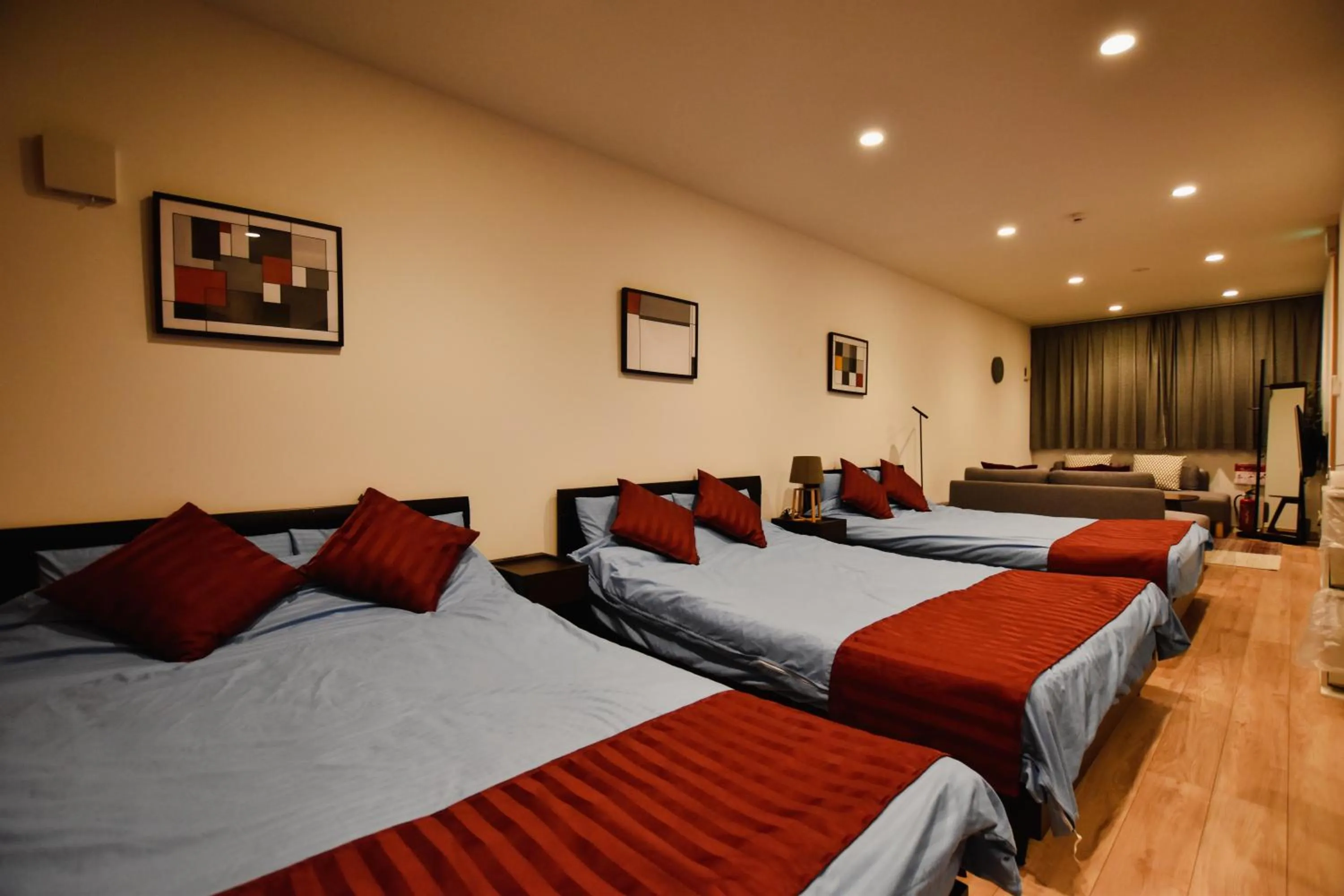 Bed in PrimeRoom別府 GRANMAJESTA