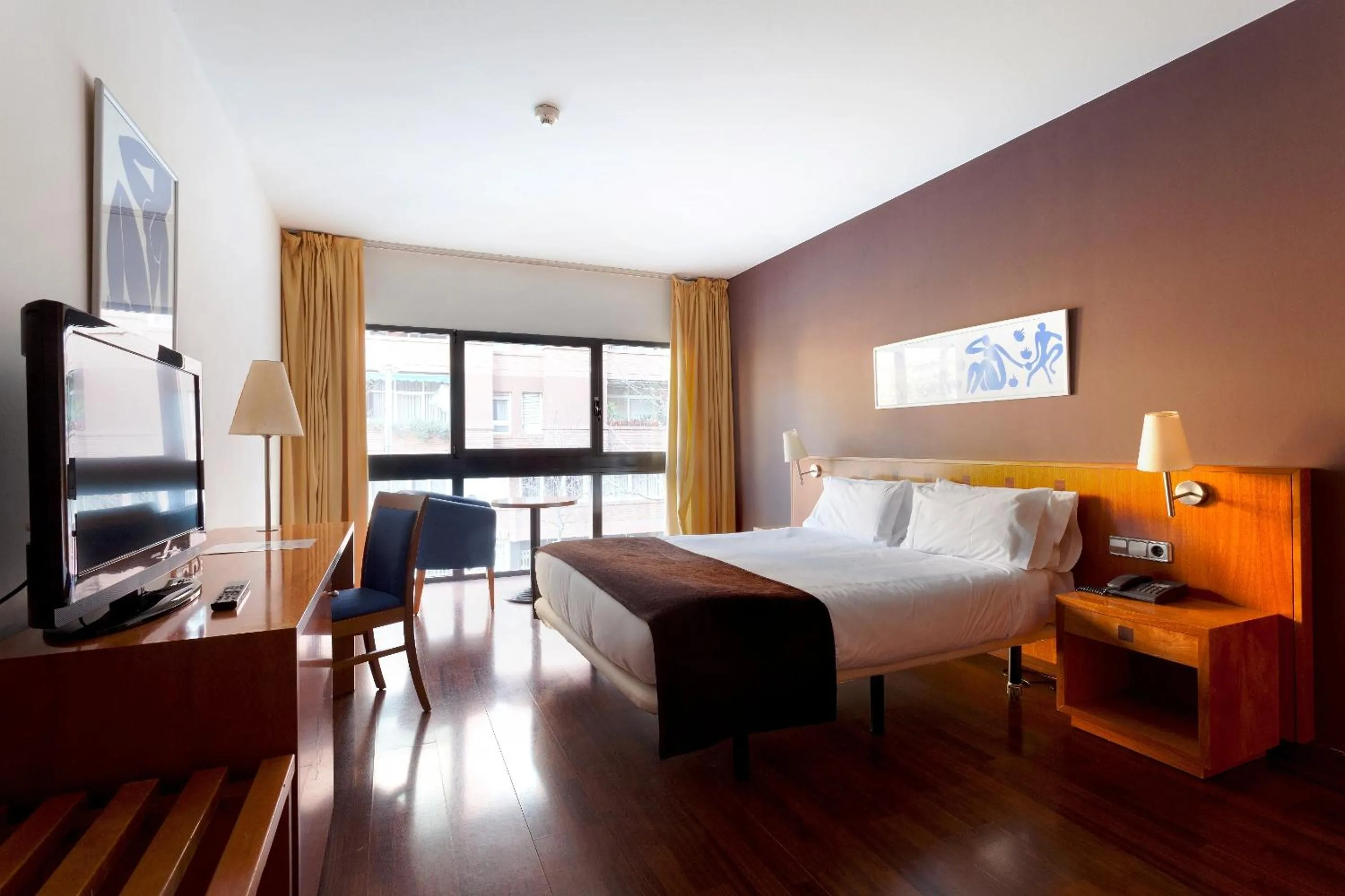 Bedroom, Bed in Hotel Viladomat