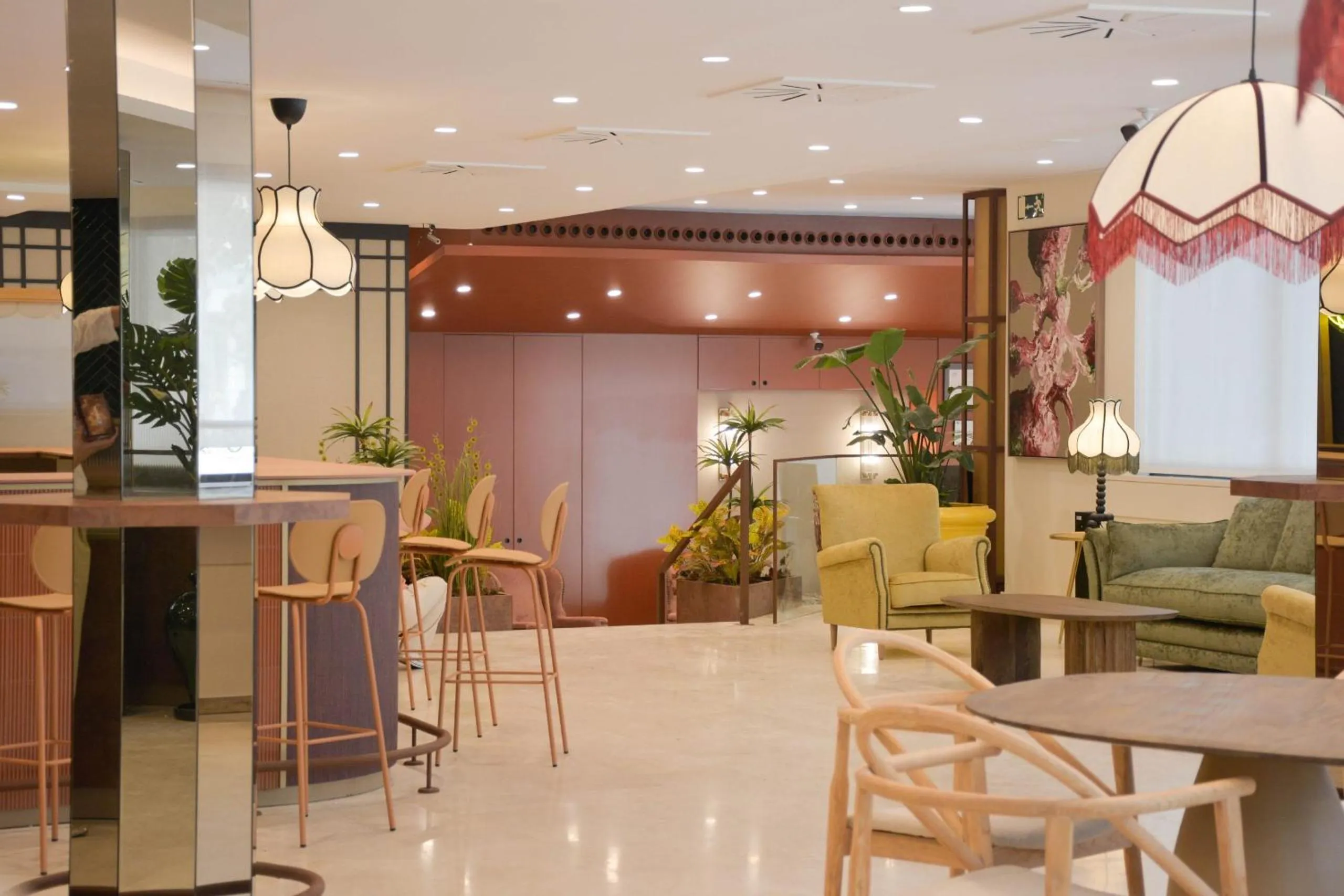 Lobby or reception in Hotel Viladomat