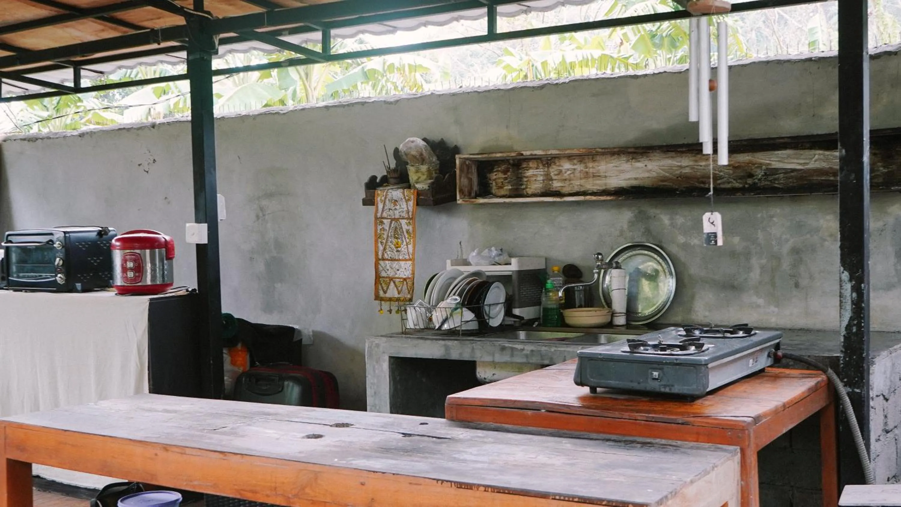 Kitchen or kitchenette in Lullabi Lumbung Villa