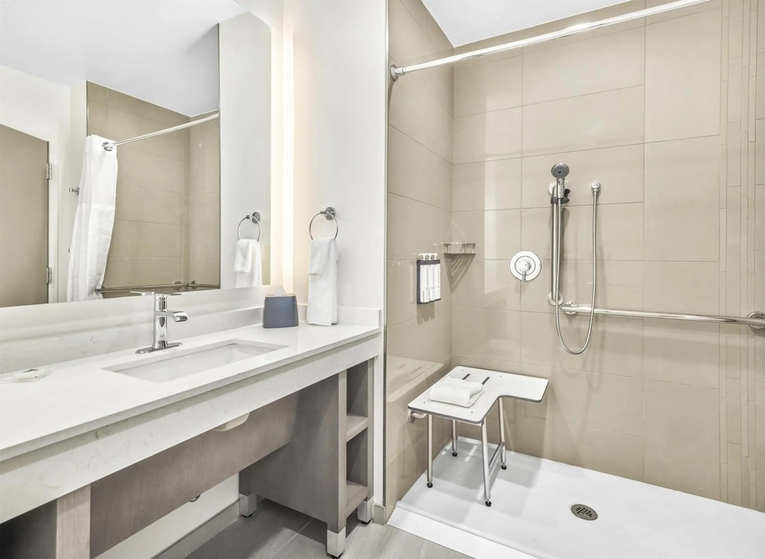 Bathroom in Hyatt House Houston Medical Center Bathroom in Hyatt House Houston Medical Center