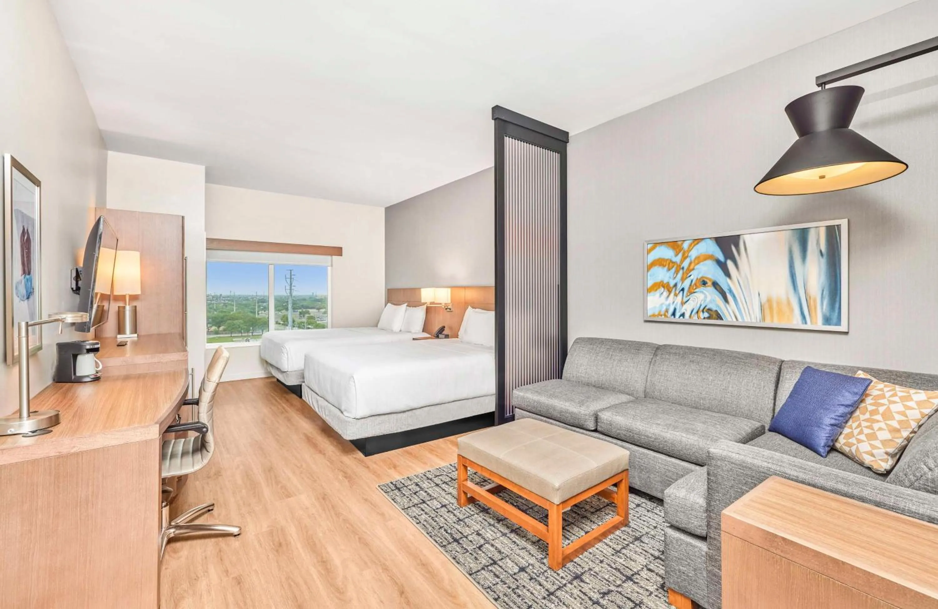 Queen Room with Two Queen Beds and Sofa Bed - High Floor in Hyatt Place Houston Medical Center