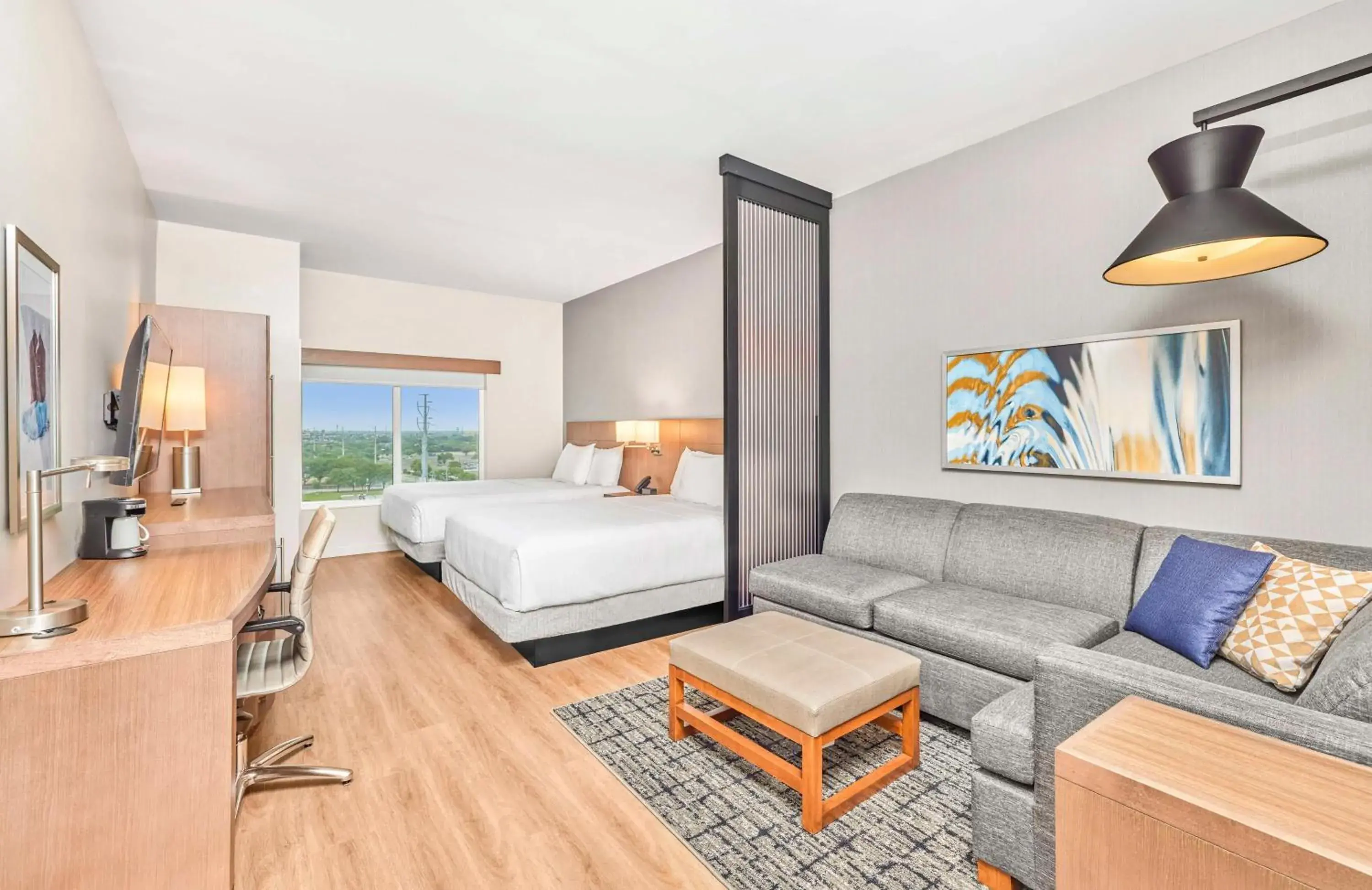 Queen Room with Two Queen Beds and Sofa Bed - High Floor in Hyatt Place Houston Medical Center Queen Room with Two Queen Beds and Sofa Bed - High Floor in Hyatt Place Houston Medical Center