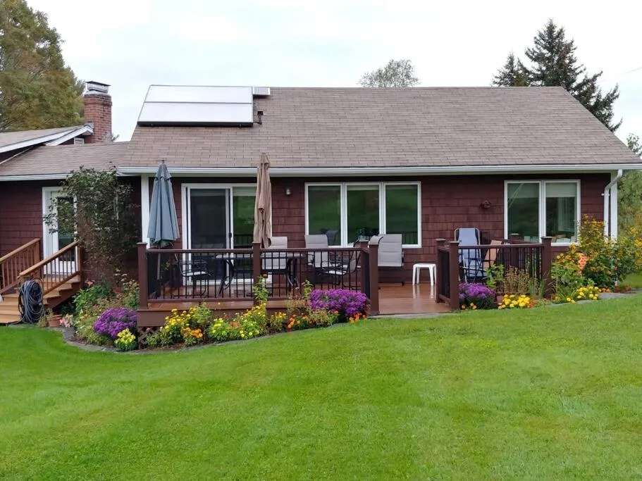 Patio in Spacious country retreat close to town and nature, Sylvana Farm VT