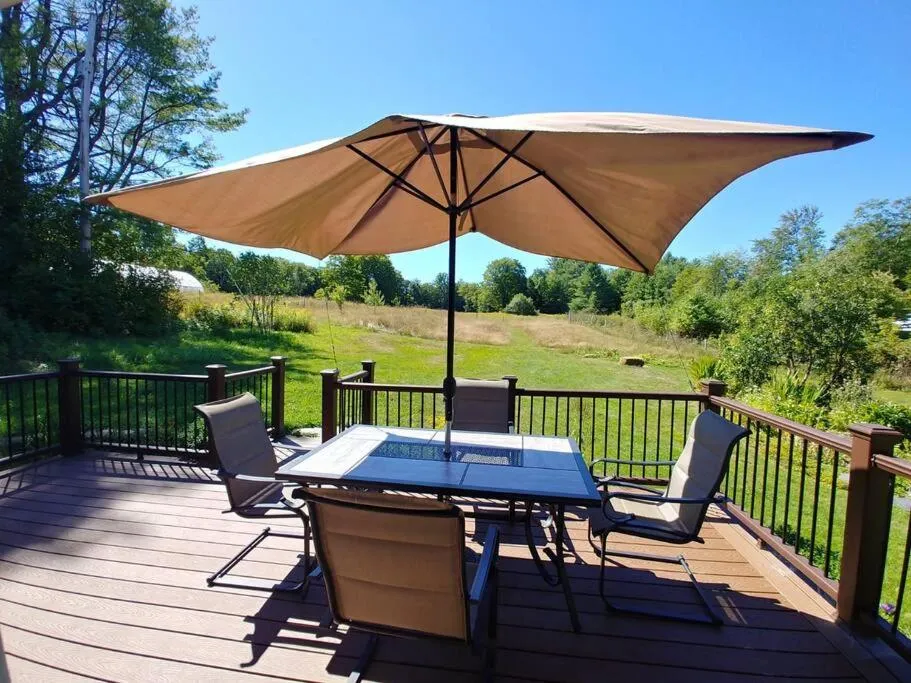 Patio in Spacious country retreat close to town and nature, Sylvana Farm VT
