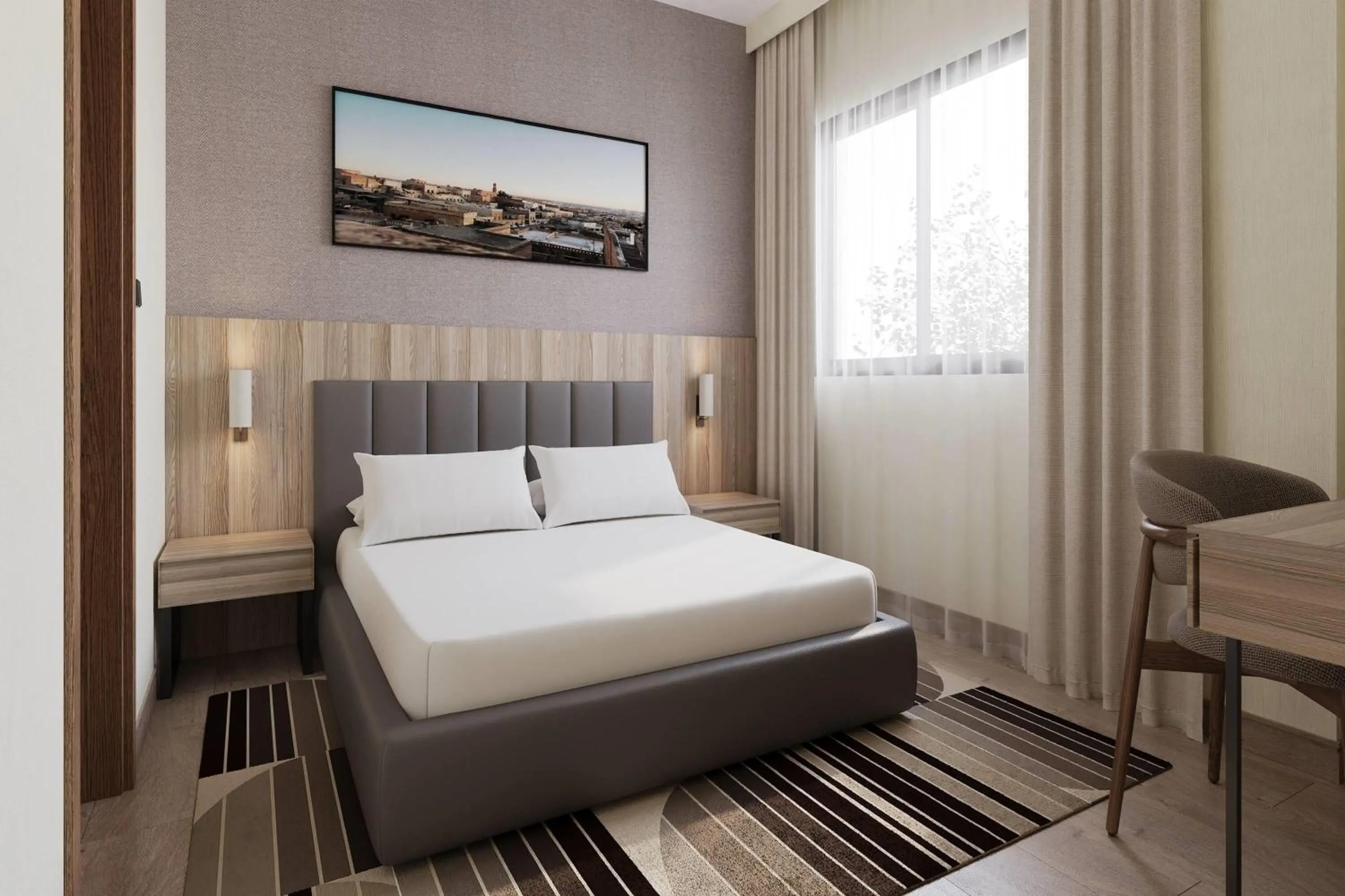 Photo of the whole room, Bed in Ramada Encore by Wyndham Midyat