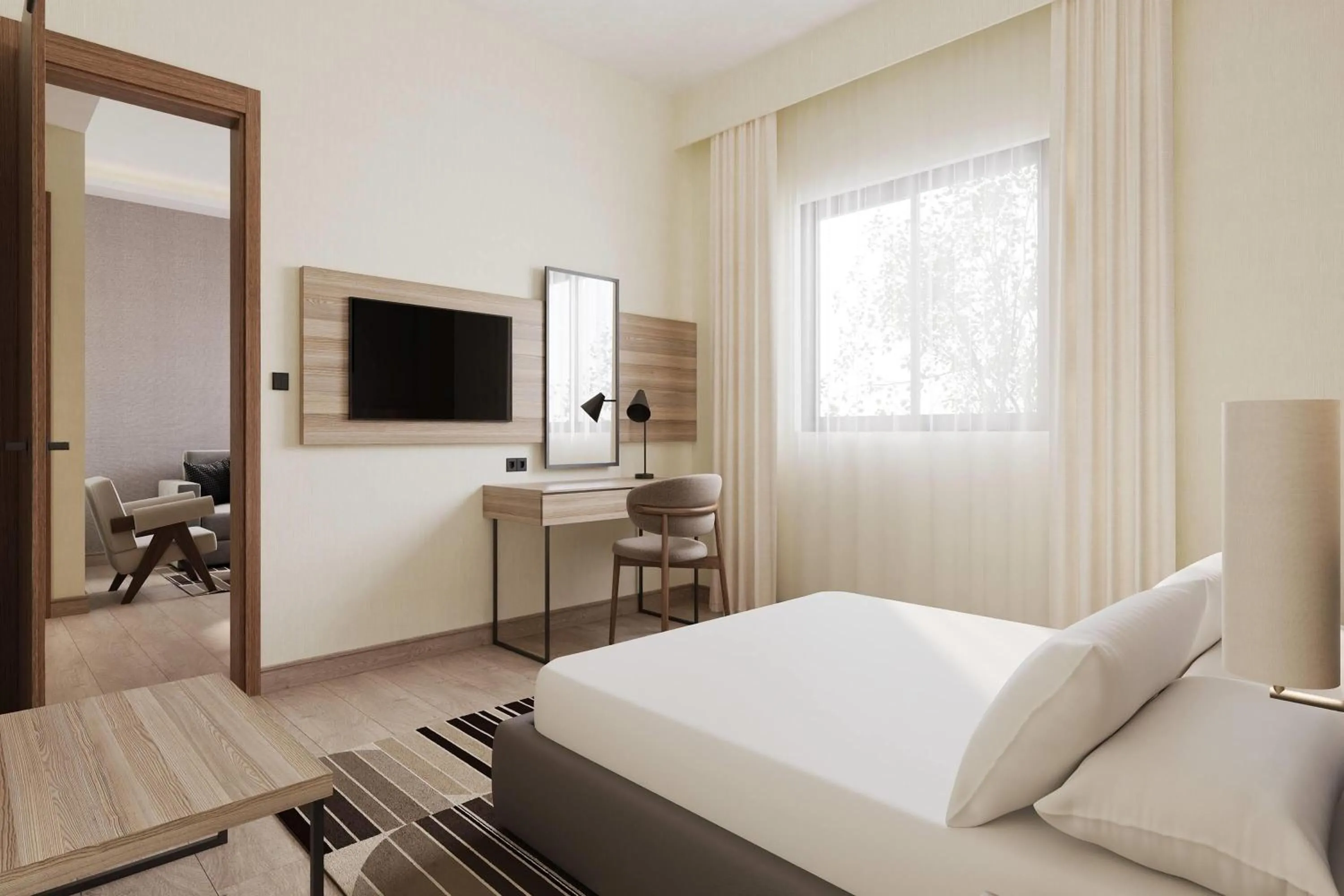 Photo of the whole room, Bed in Ramada Encore by Wyndham Midyat