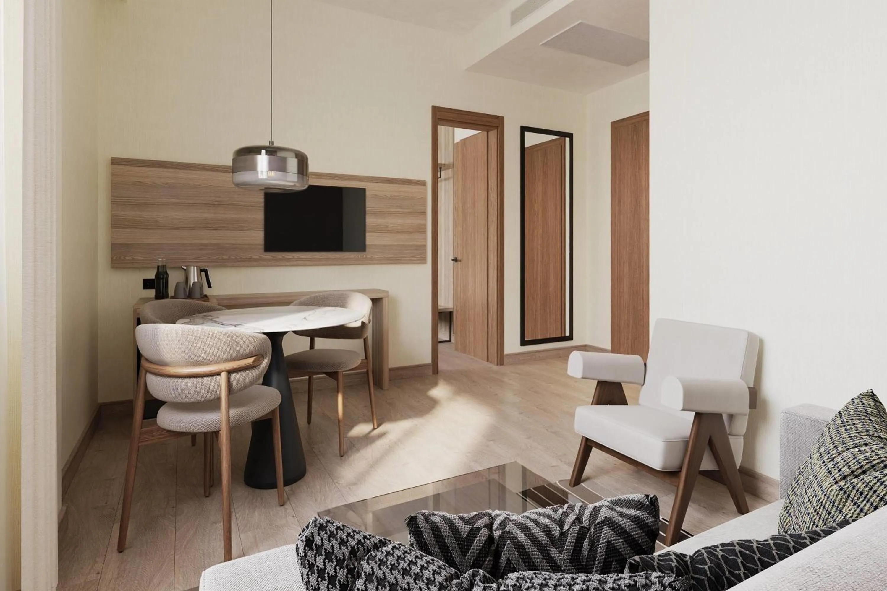Bed in Ramada Encore by Wyndham Midyat