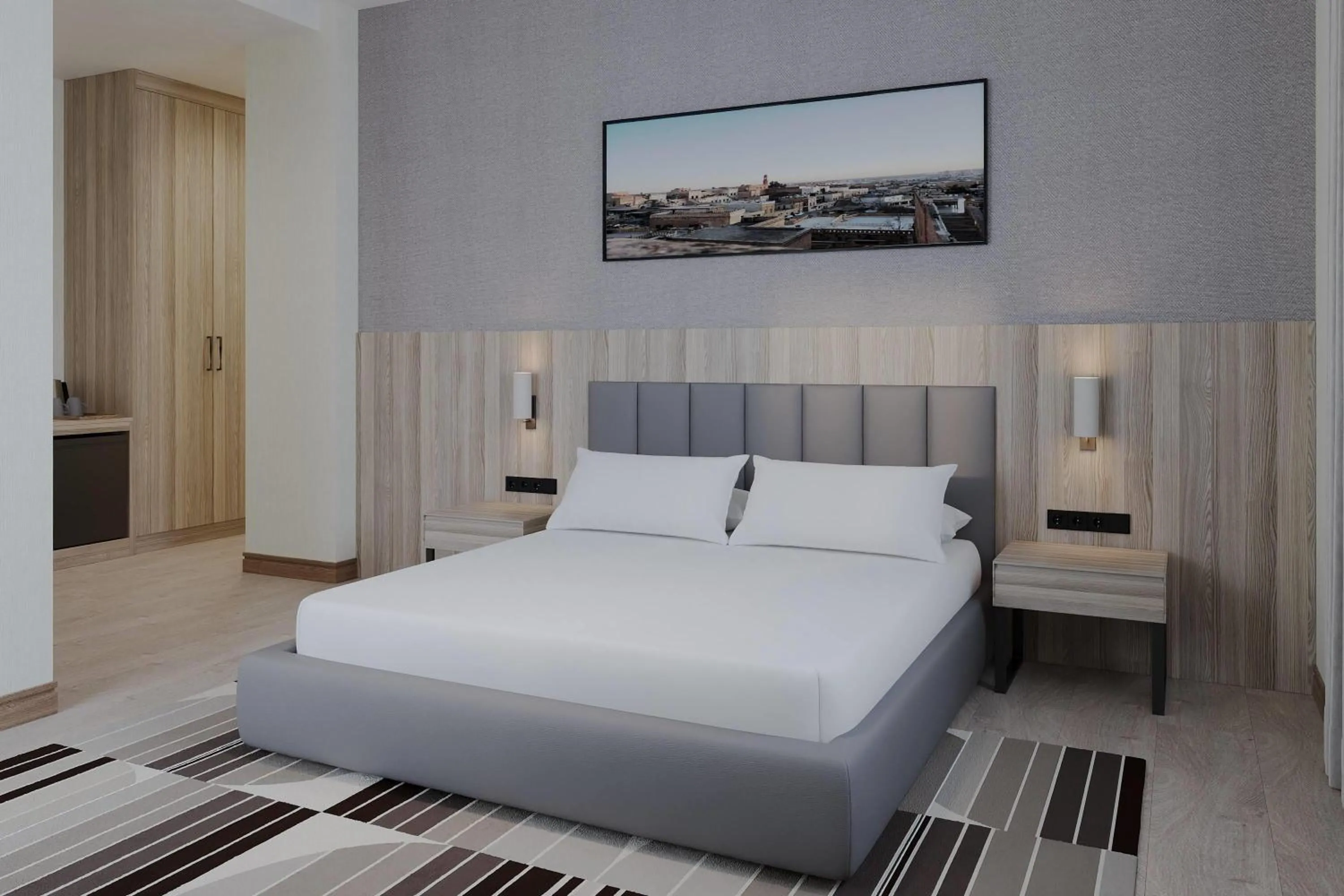 Photo of the whole room, Bed in Ramada Encore by Wyndham Midyat