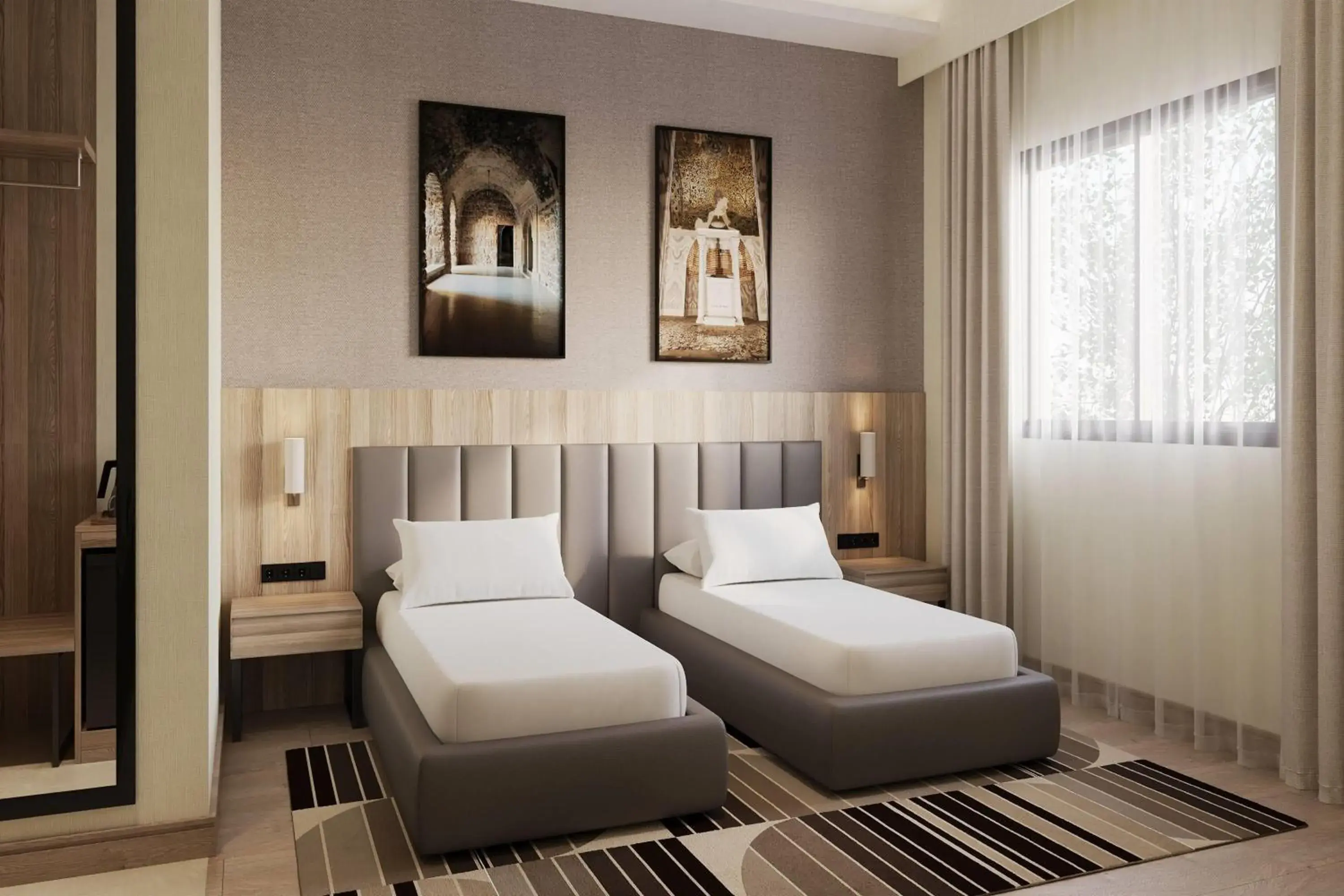 Standard Room with Two Single Beds - Non-Smoking in Ramada Encore by Wyndham Midyat Standard Room with Two Single Beds - Non-Smoking in Ramada Encore by Wyndham Midyat