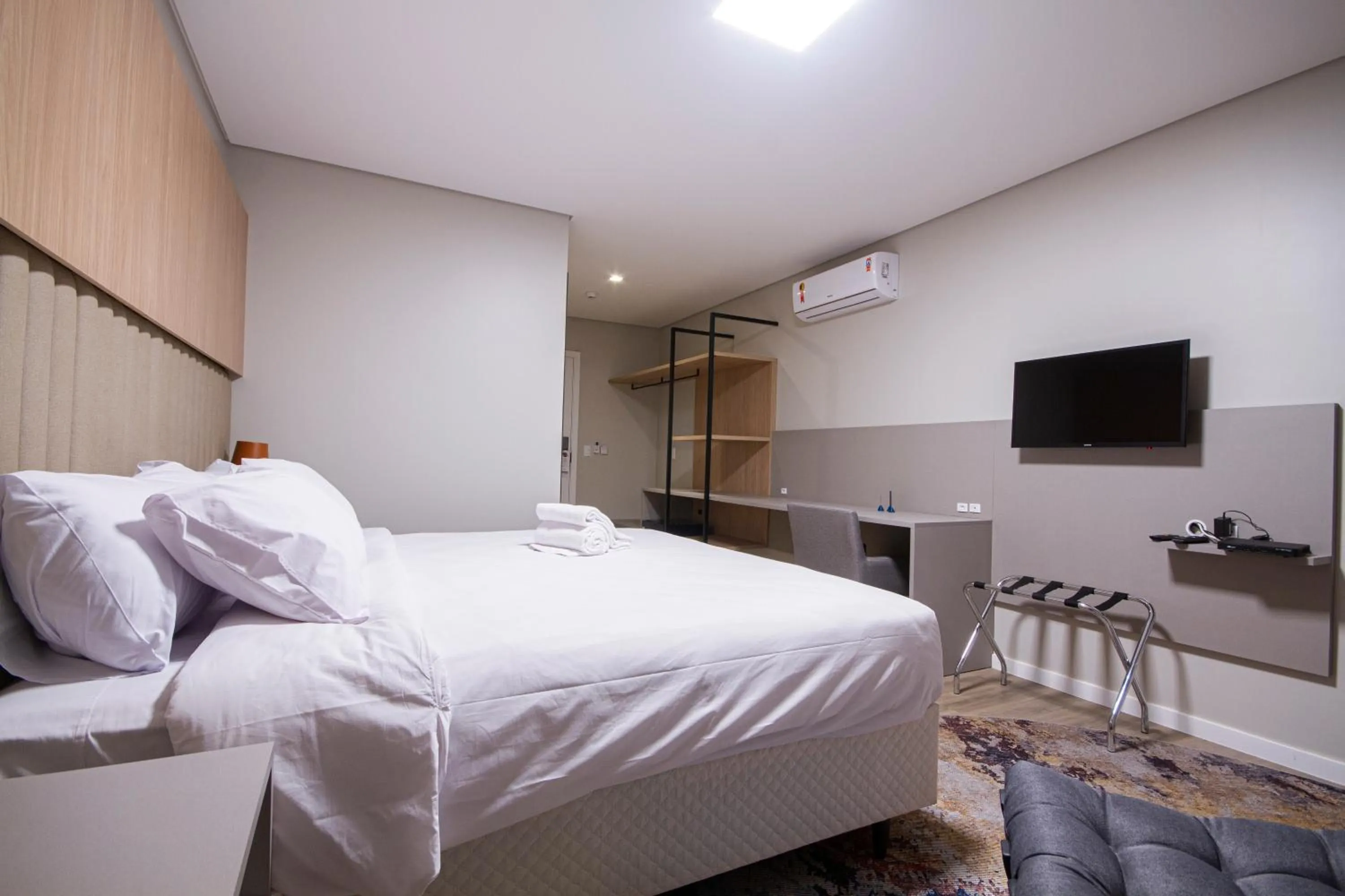 Bed in Hotel Darolt Criciúma