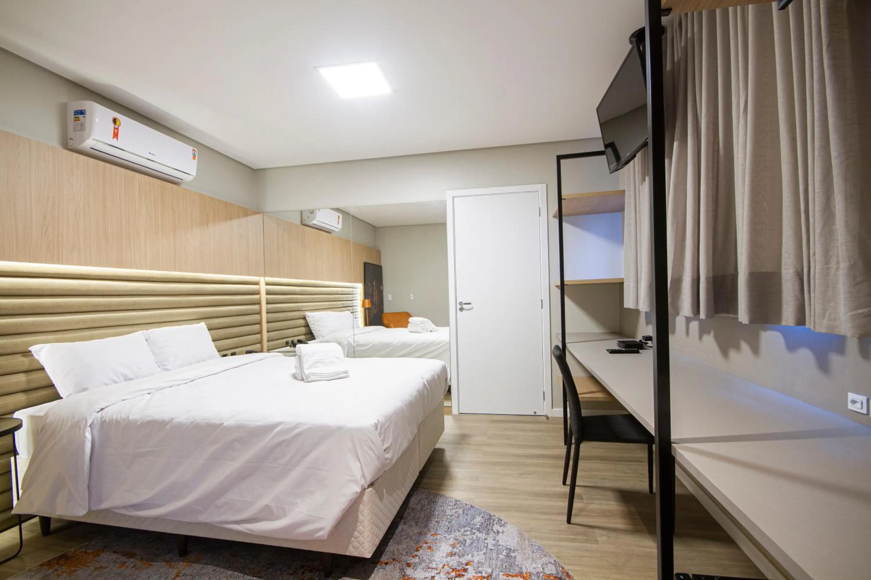 Bed in Hotel Darolt Criciúma