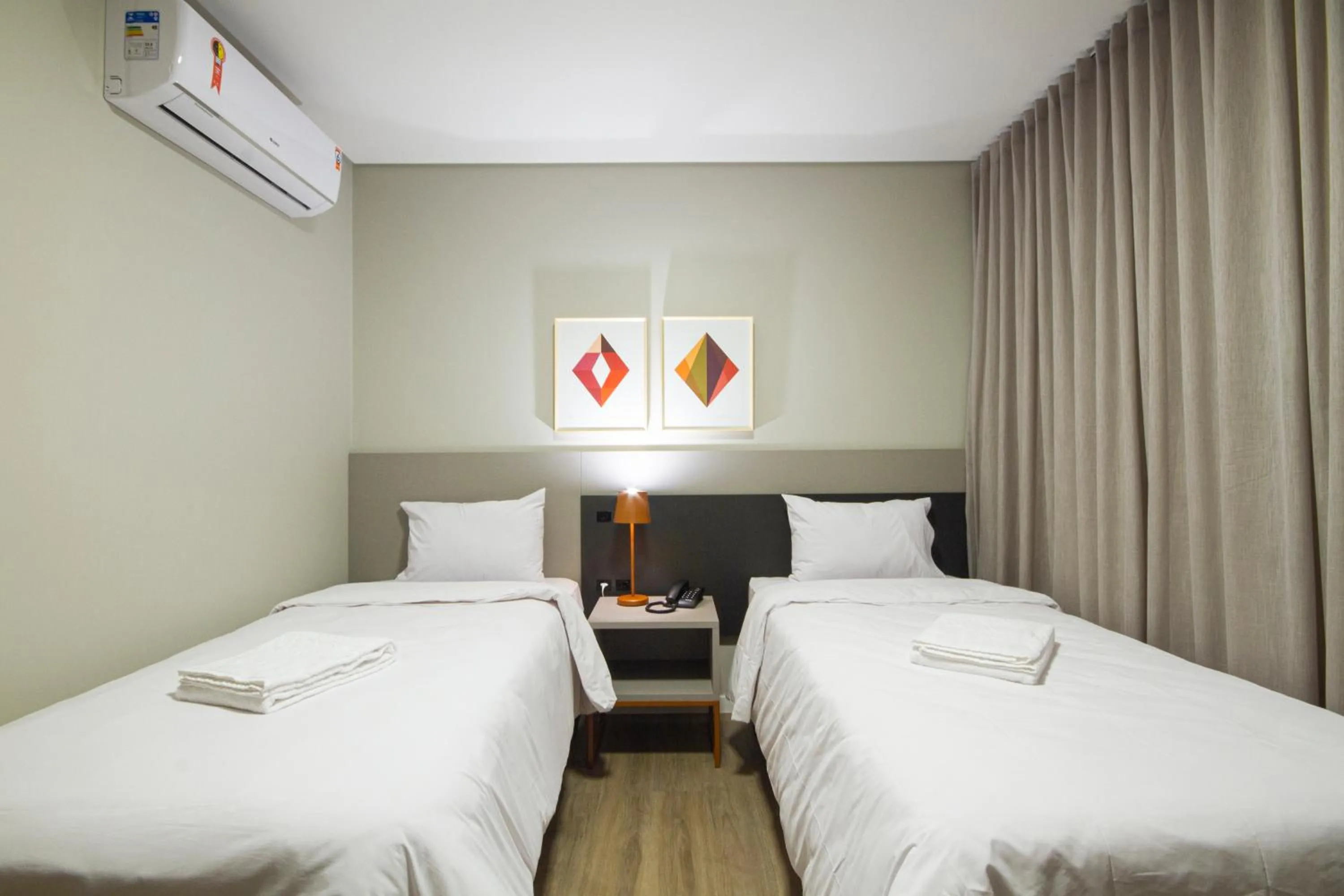 Bed in Hotel Darolt Criciúma