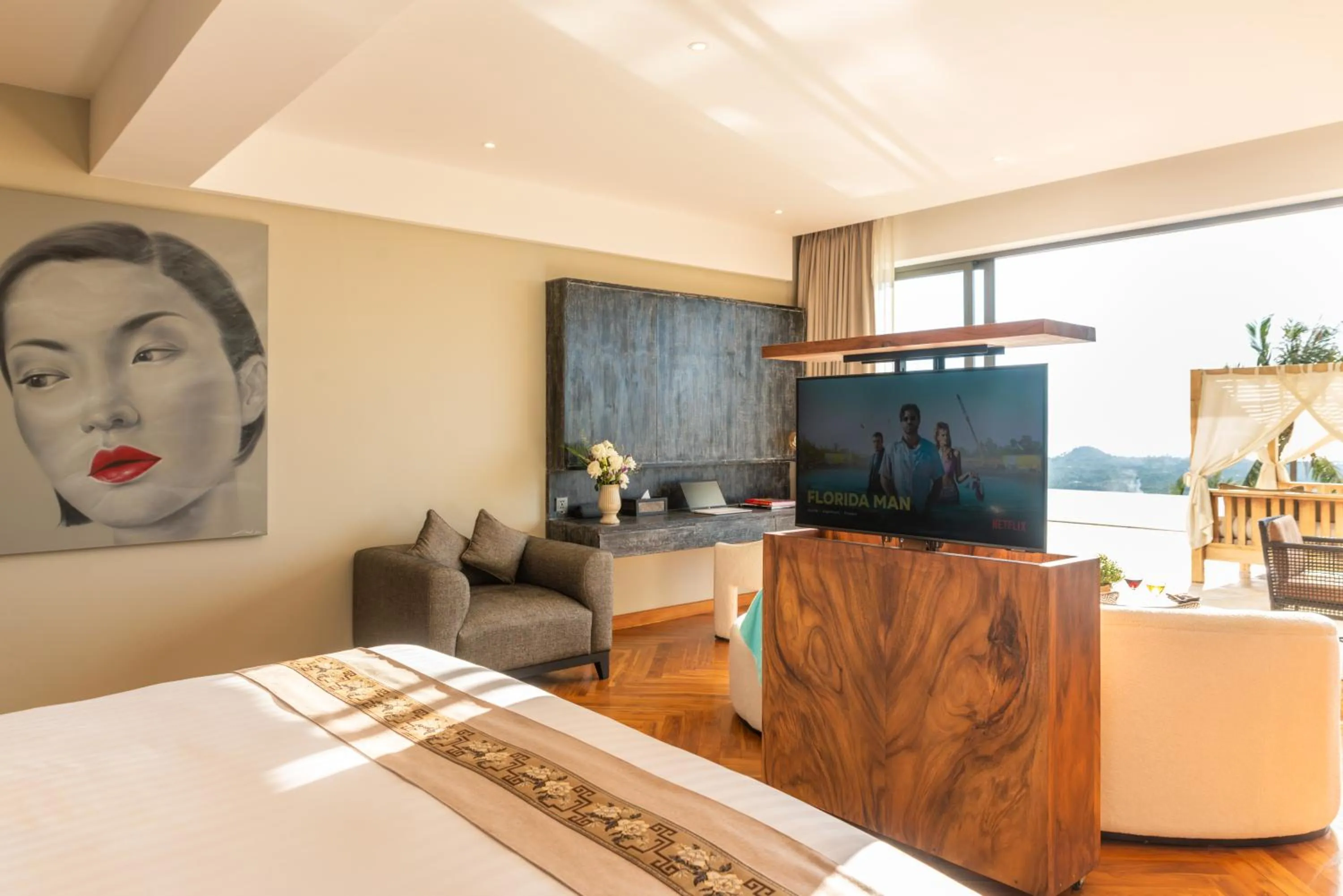 Bed in Ida B Domain Resort