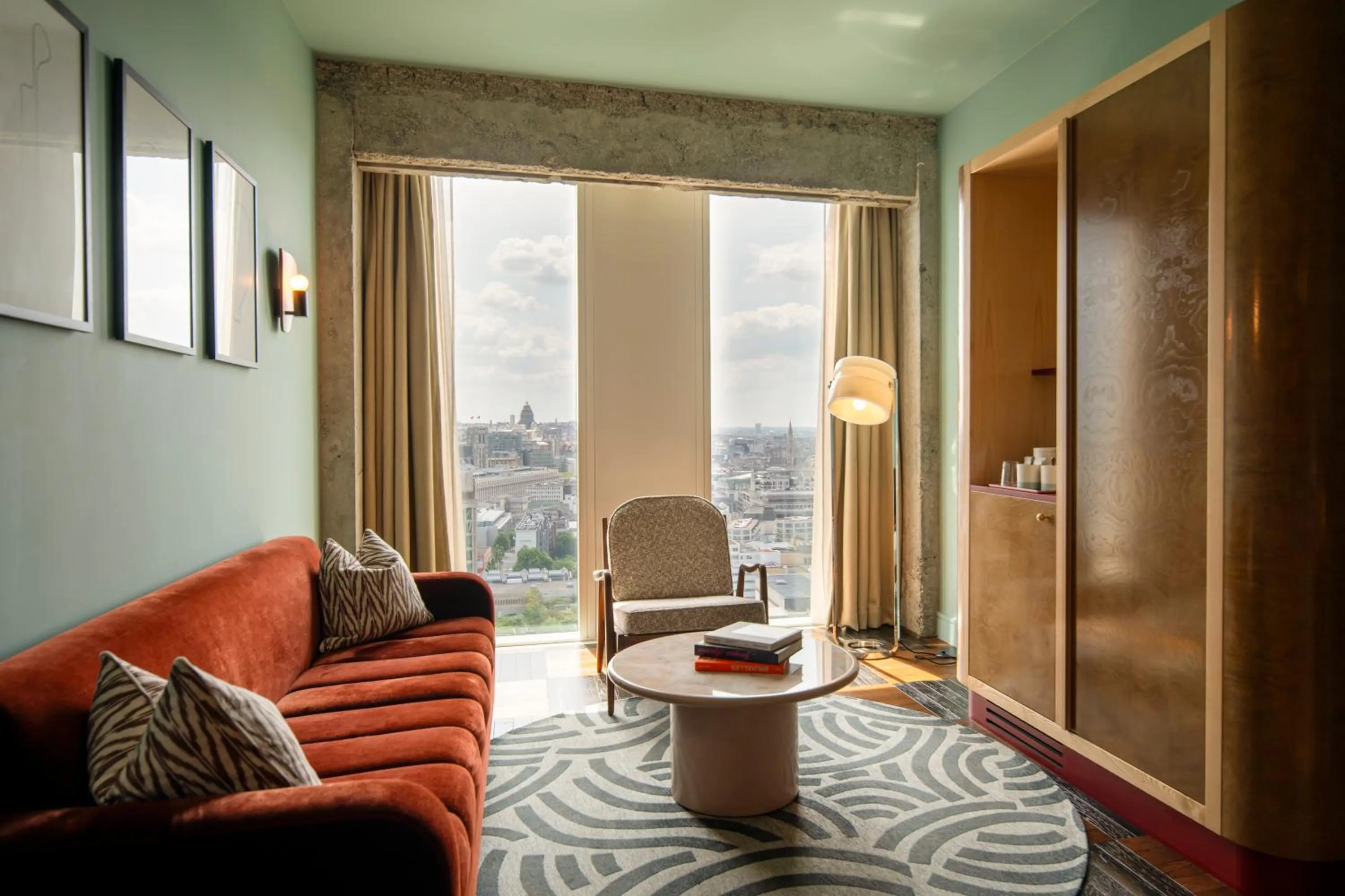 Living room in The Hoxton, Brussels