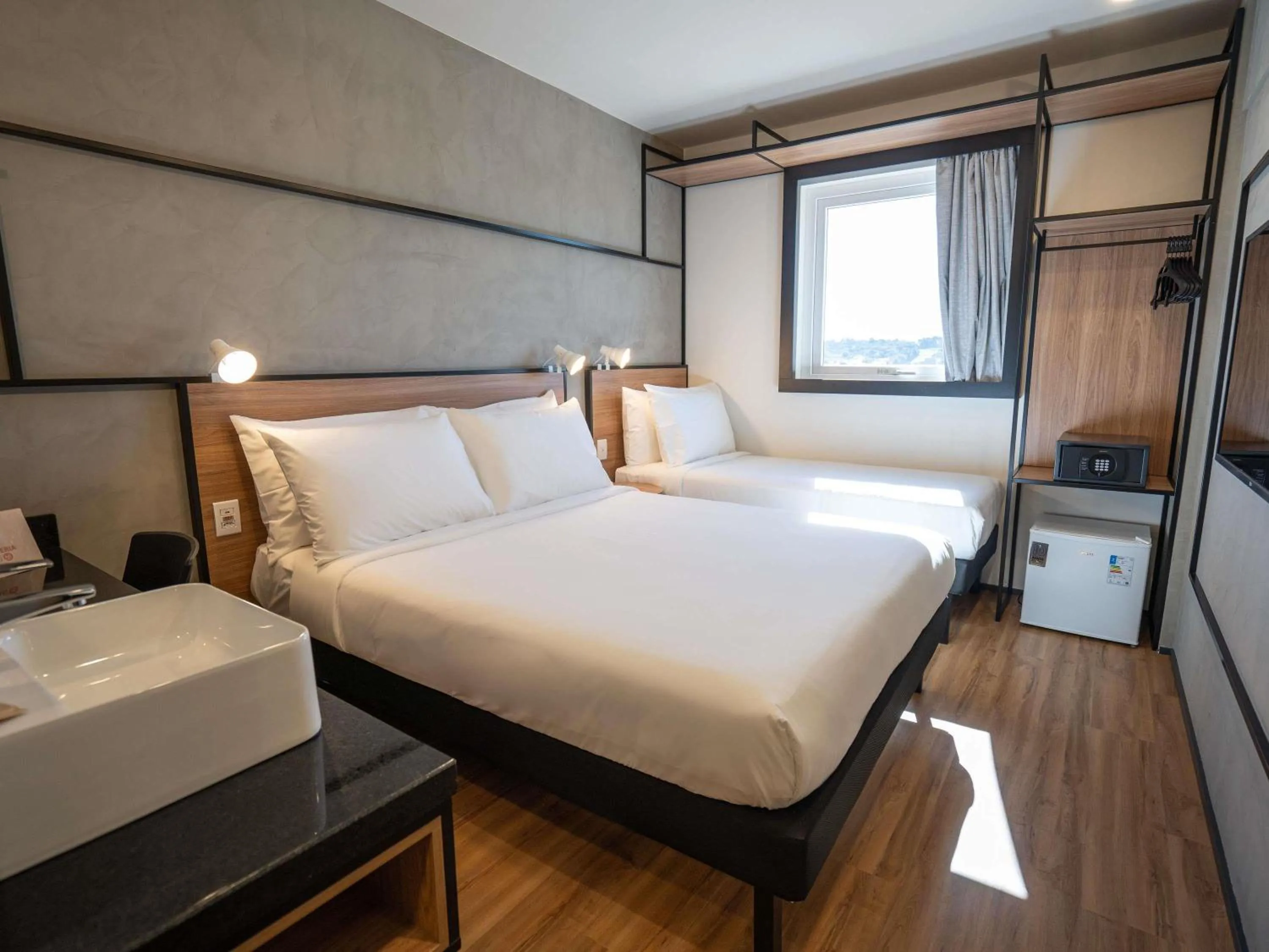 Bedroom, Bed in ibis Guarapuava