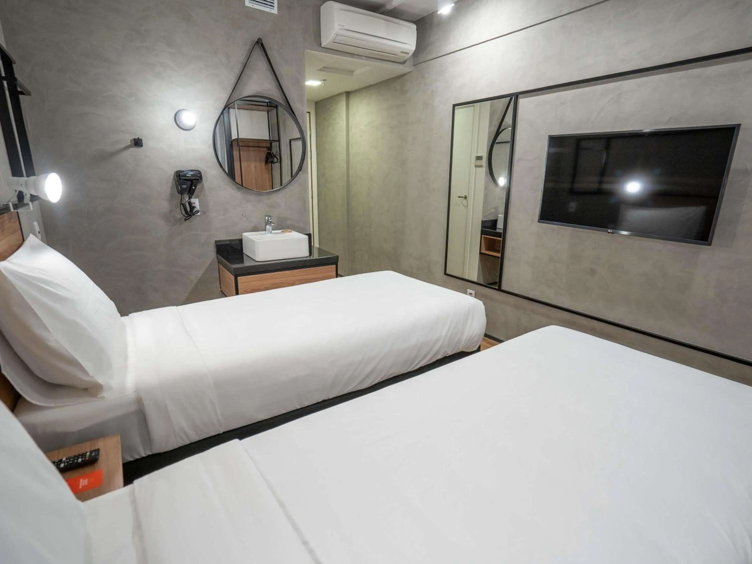 Bedroom, Bed in ibis Guarapuava