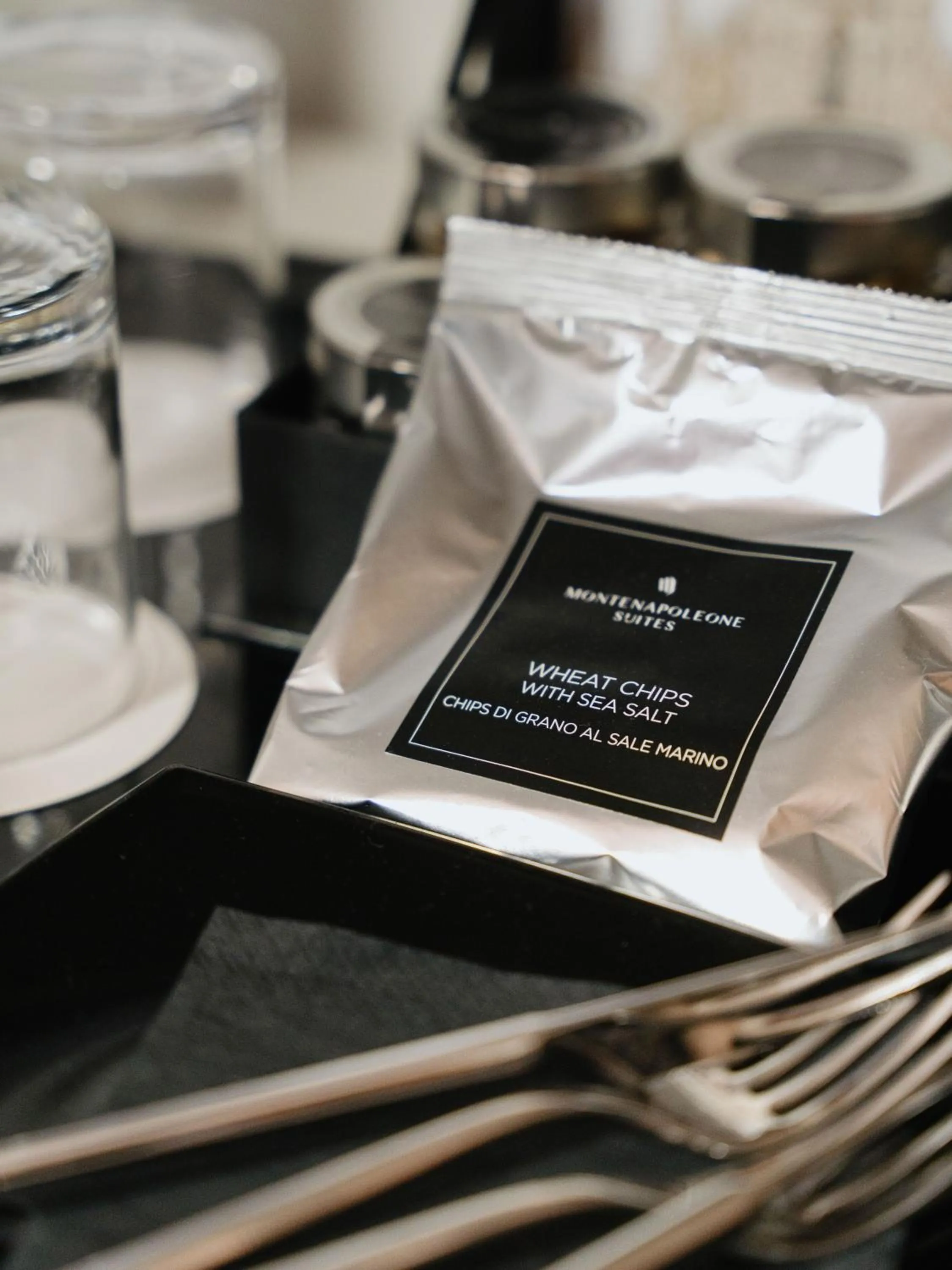 Food and drinks in Montenapoleone Suites