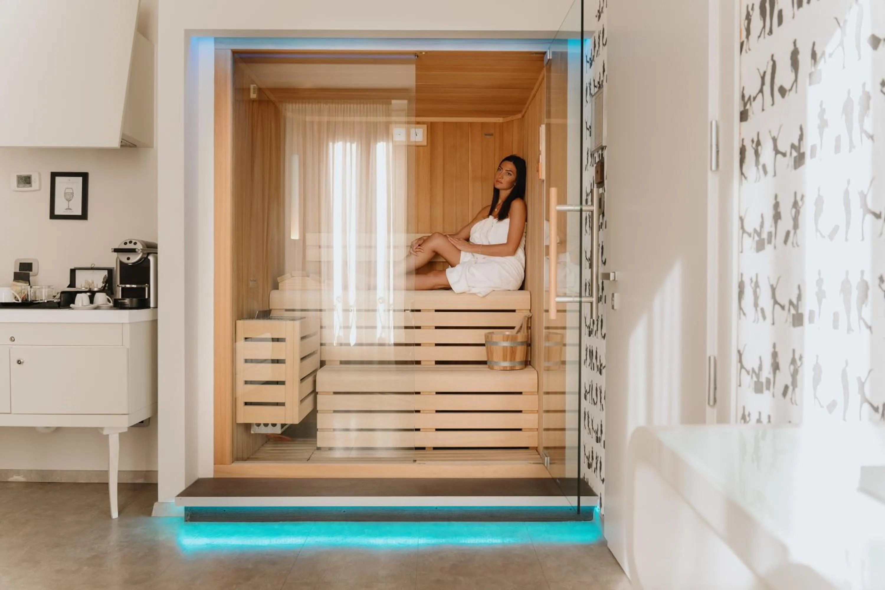 Sauna in Montenapoleone Suites