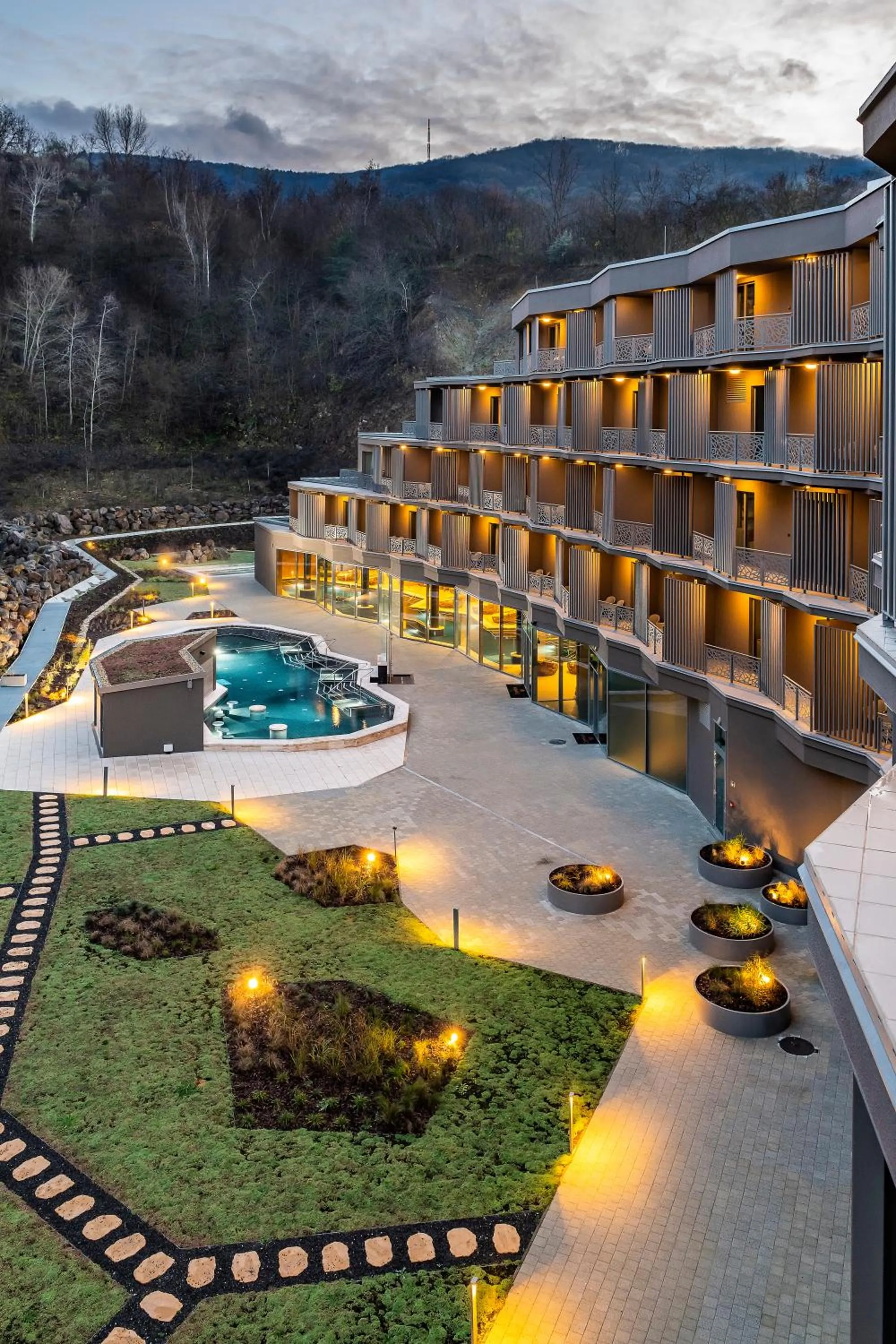 Pool view in Minaro Hotel Tokaj - MGallery Collection