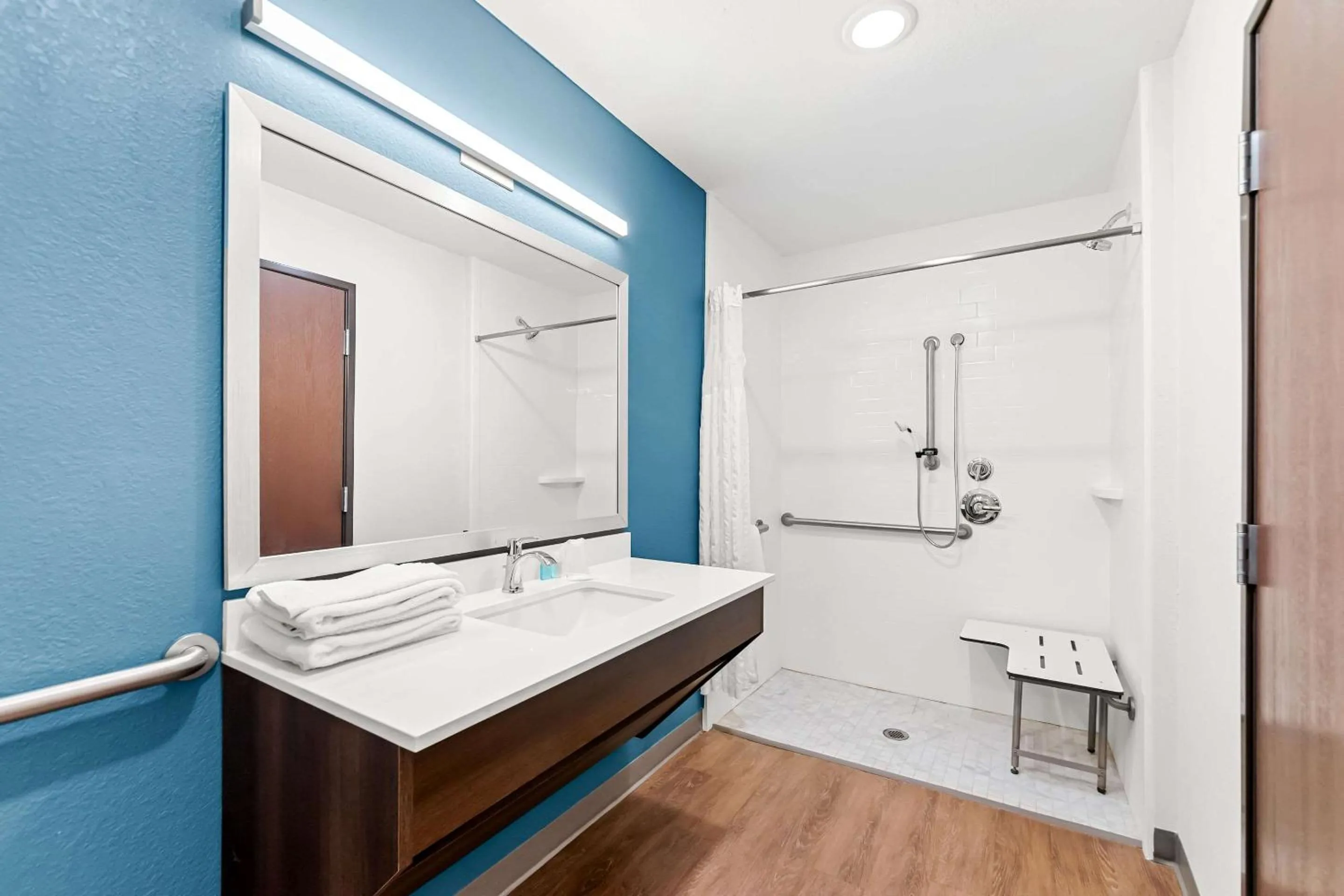 Bedroom in WoodSpring Suites Hudson Port Richey