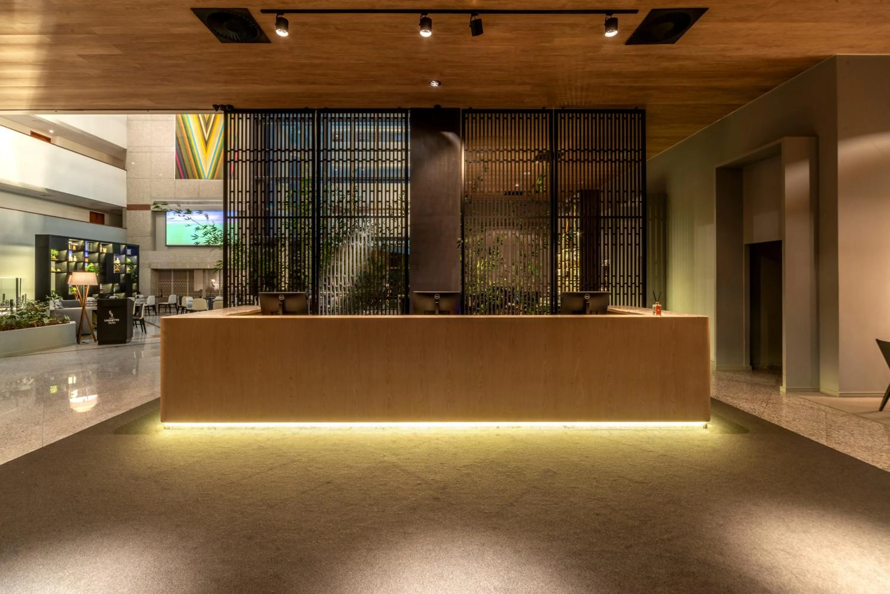 Lobby or reception in Laghetto Stilo São Paulo