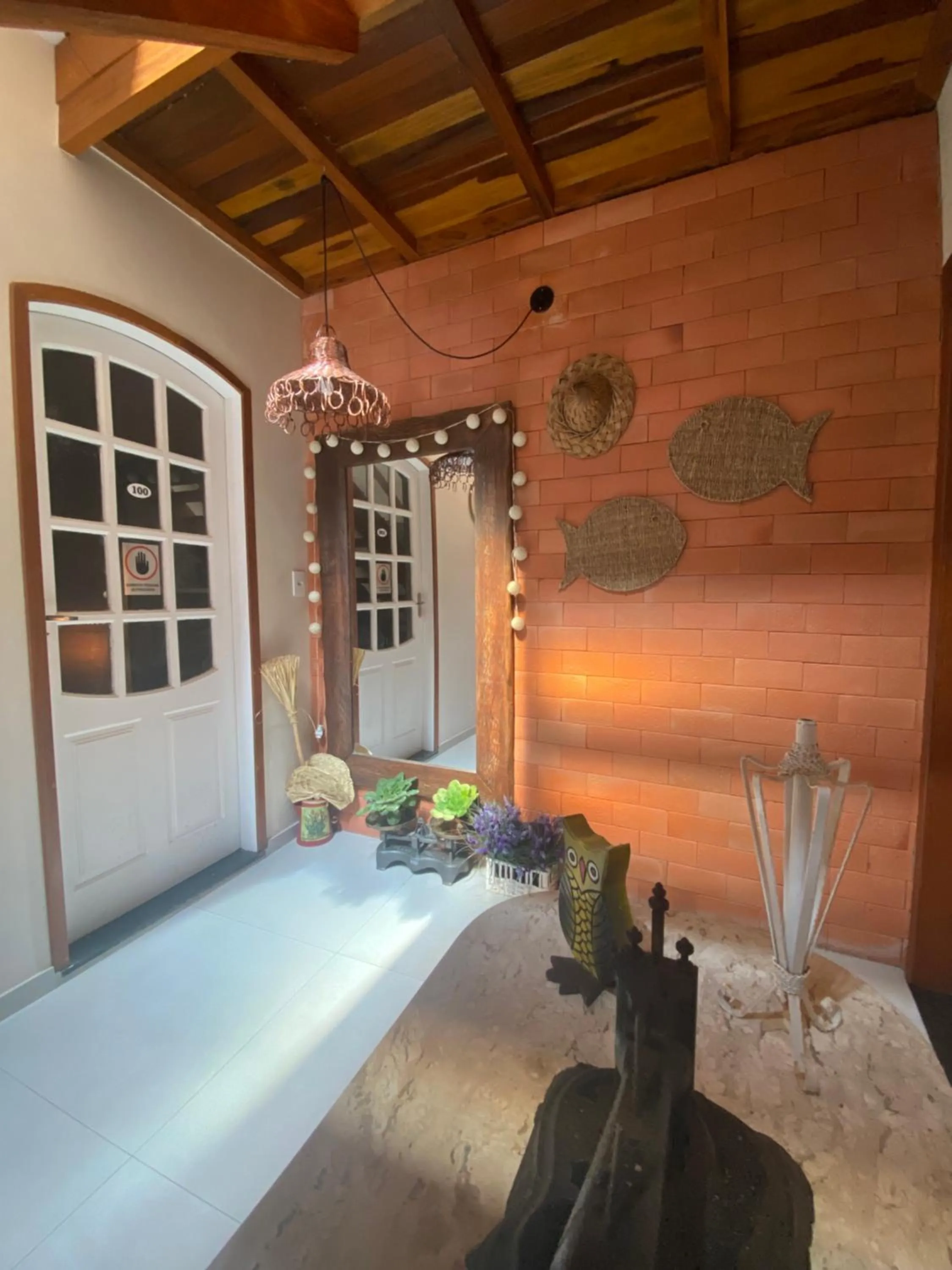 Decorative detail, Bed in Pousada EntreMares -Centro-