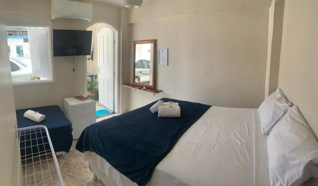 Bed in Pousada EntreMares -Centro-
