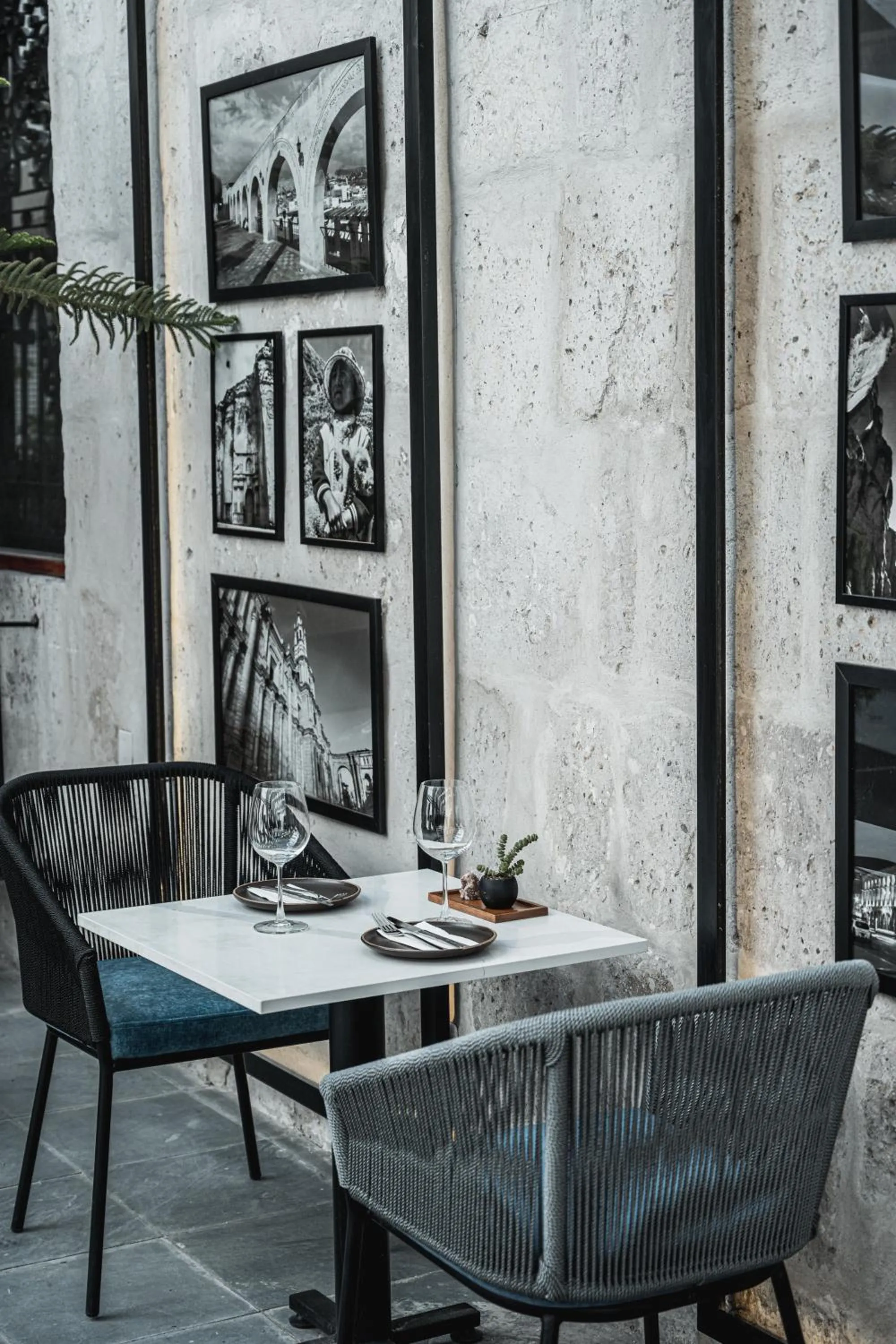 Dining area in QASA Arequipa by NOMAD