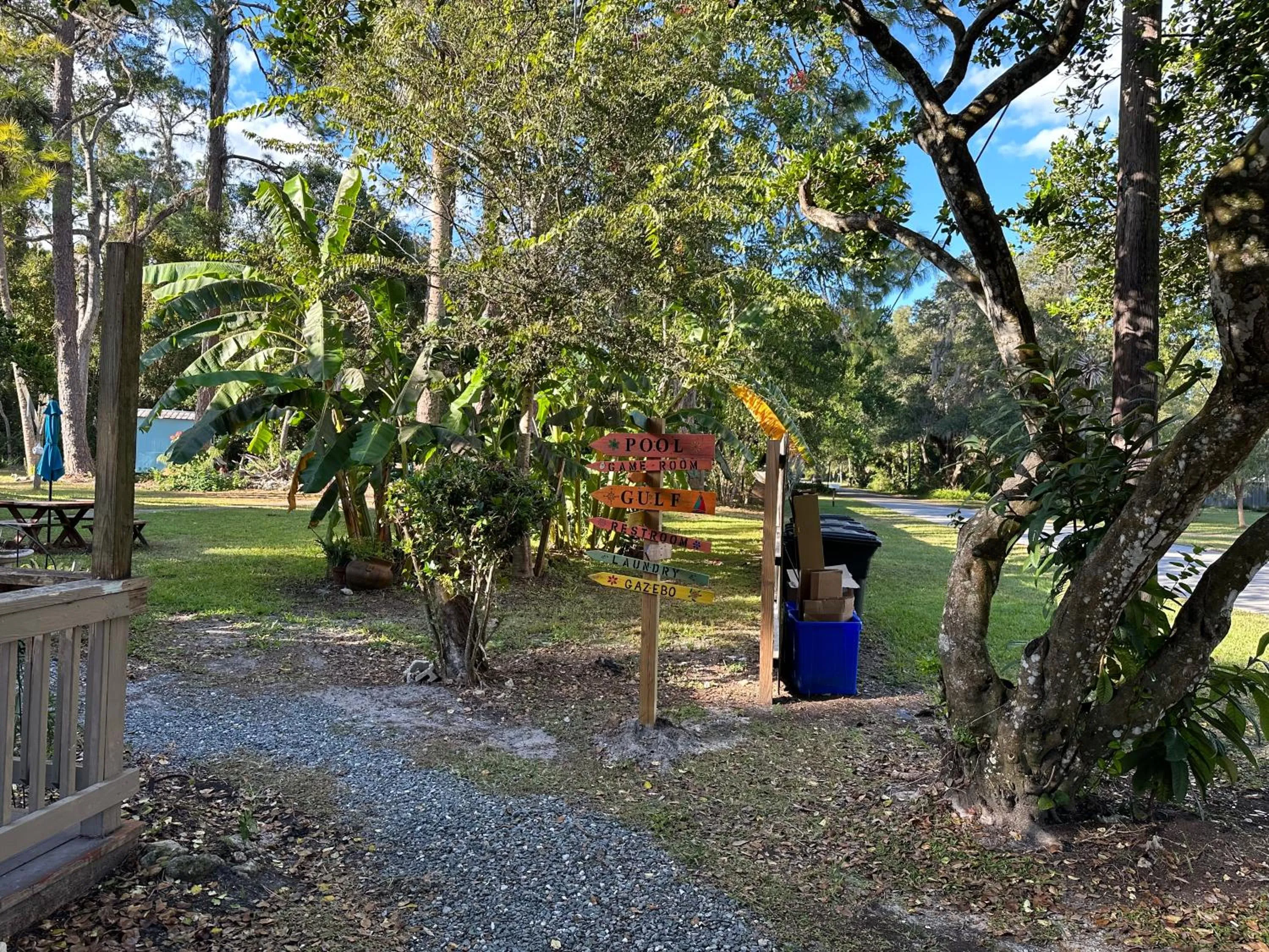 Garden view in Nature Coast Inn & Cottages