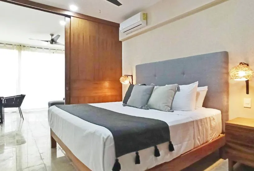 Bed in Amena Condo Tulum