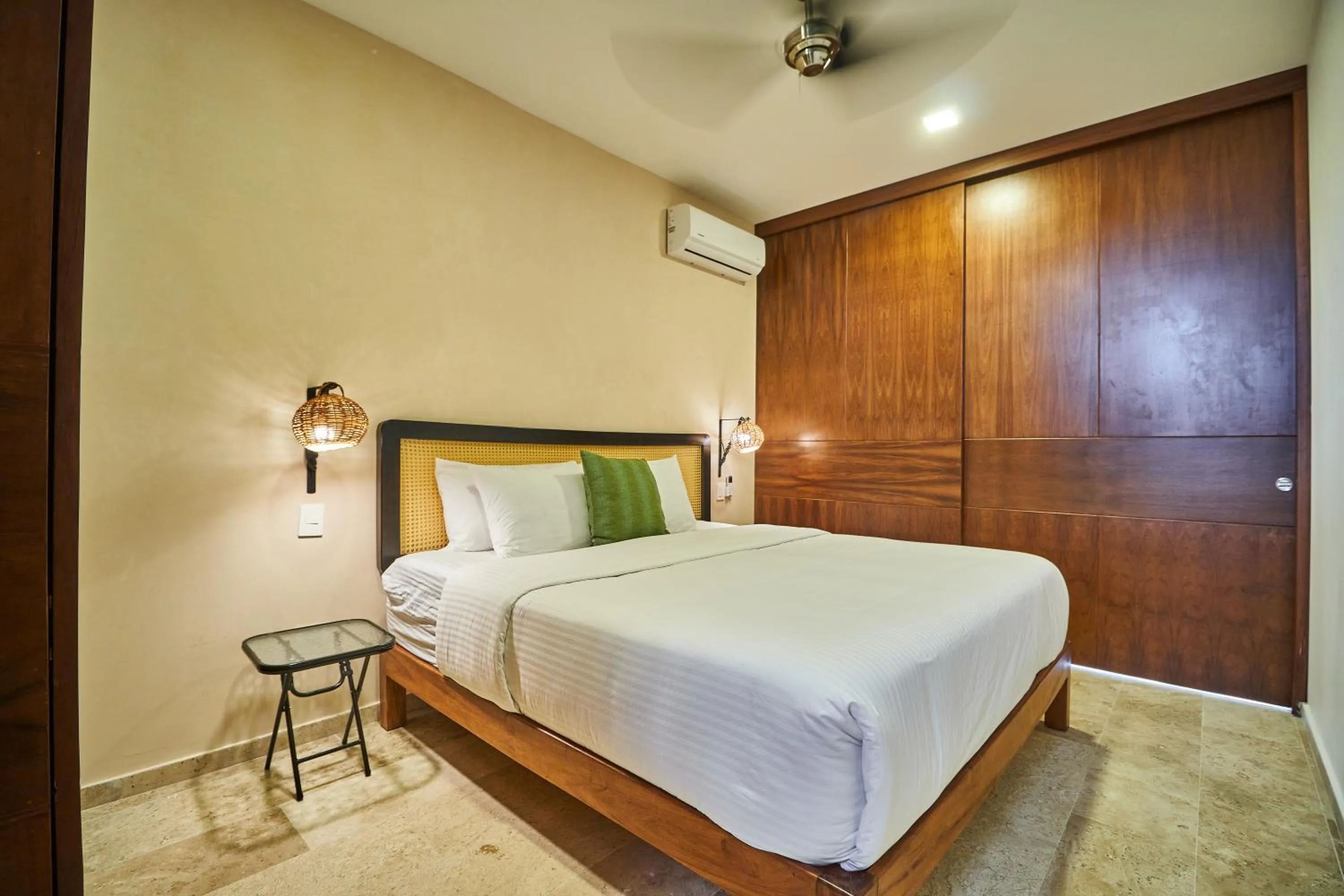 Bed in Amena Condo Tulum