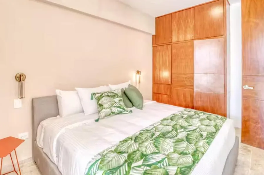 Bed in Amena Condo Tulum