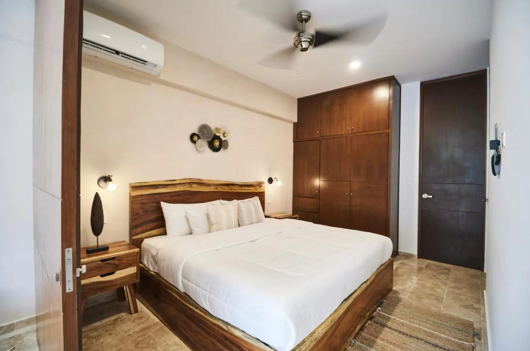 Bed in Amena Condo Tulum