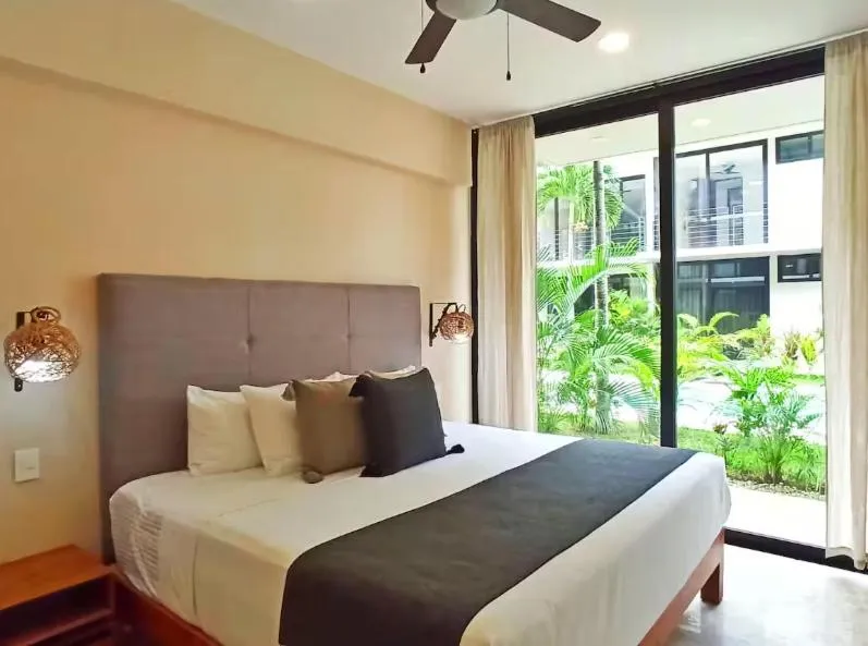 Bed in Amena Condo Tulum