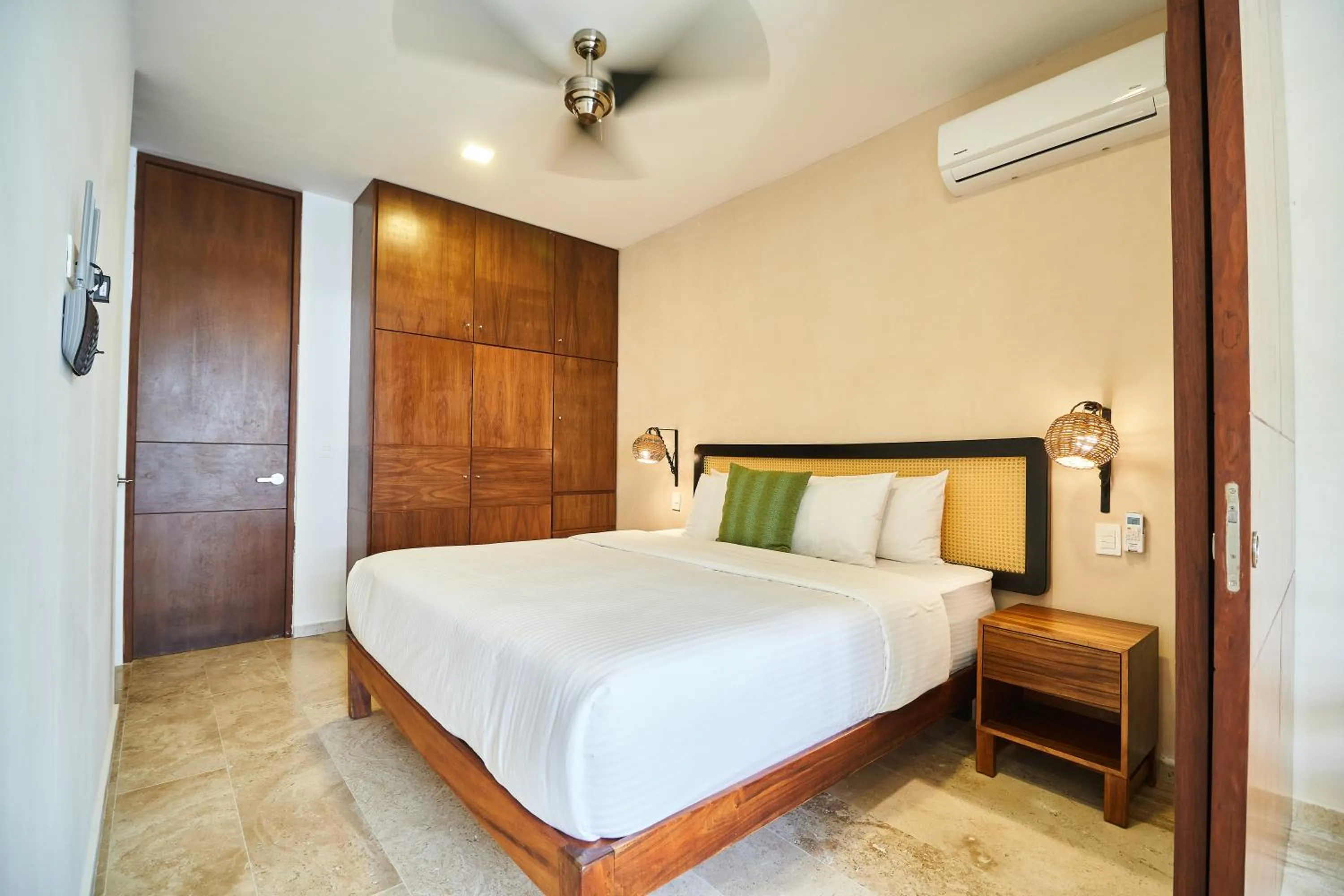 Bed in Amena Condo Tulum