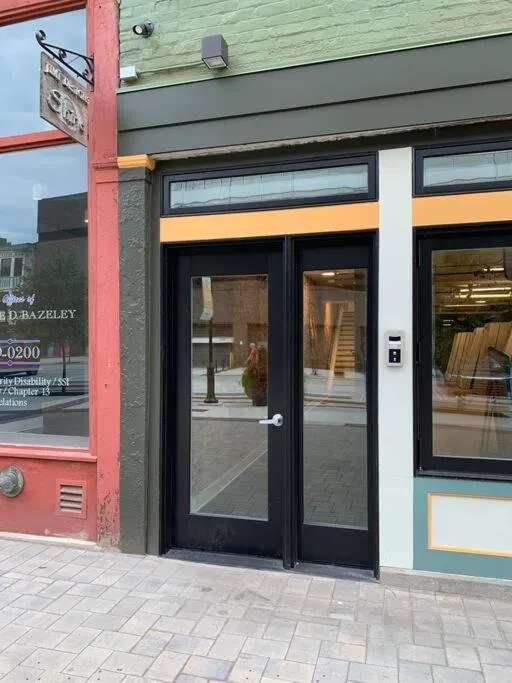 Facade/entrance in Spacious 1 bed 1 bath Downtown OTR condo minutes walk to the Reds Bengals stadium & more!