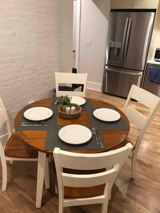 Dining area in Spacious 1 bed 1 bath Downtown OTR condo minutes walk to the Reds Bengals stadium & more!