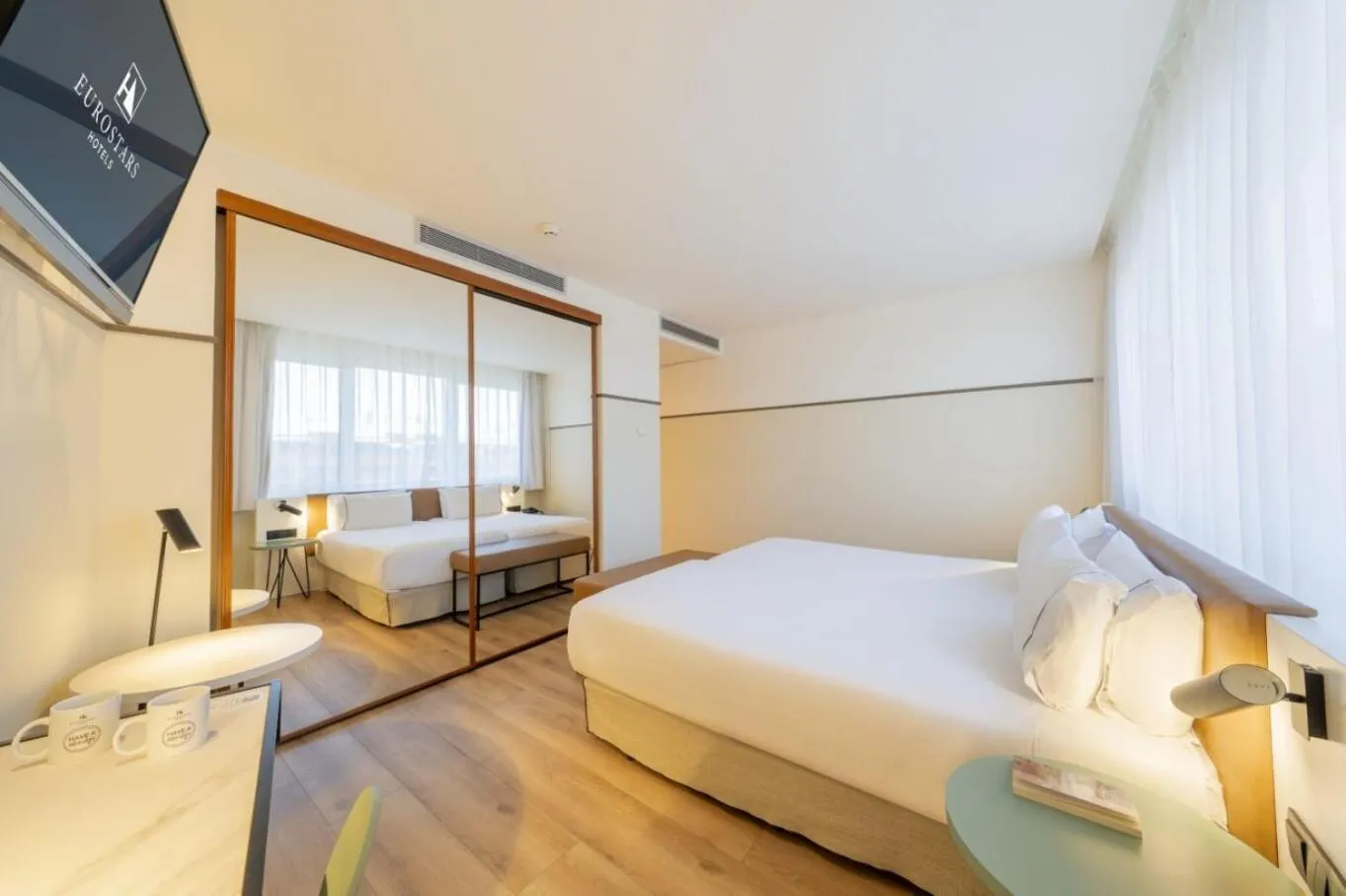 Bed in Eurostars Acteón