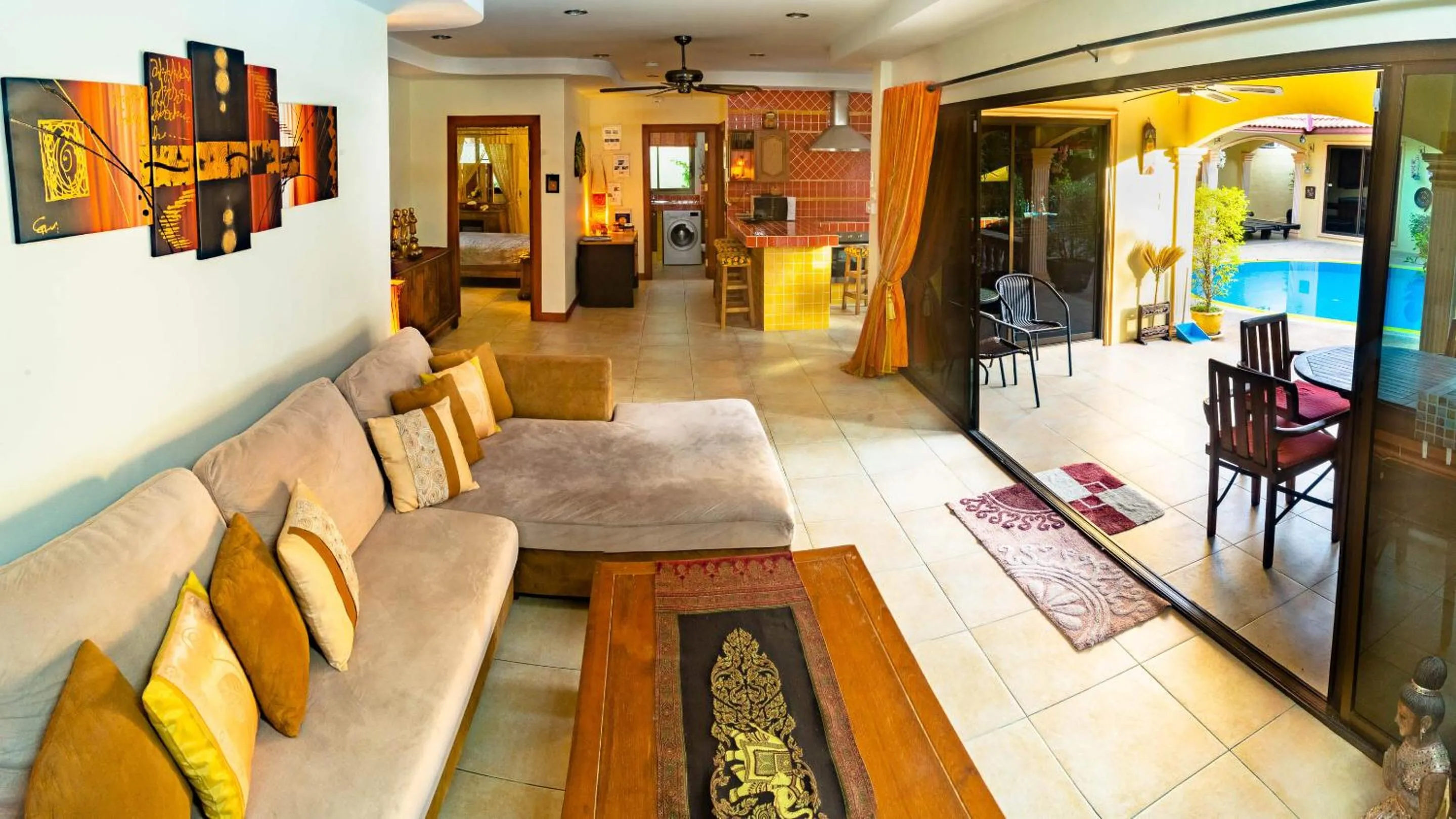 Living room in Coconut Paradise Villas