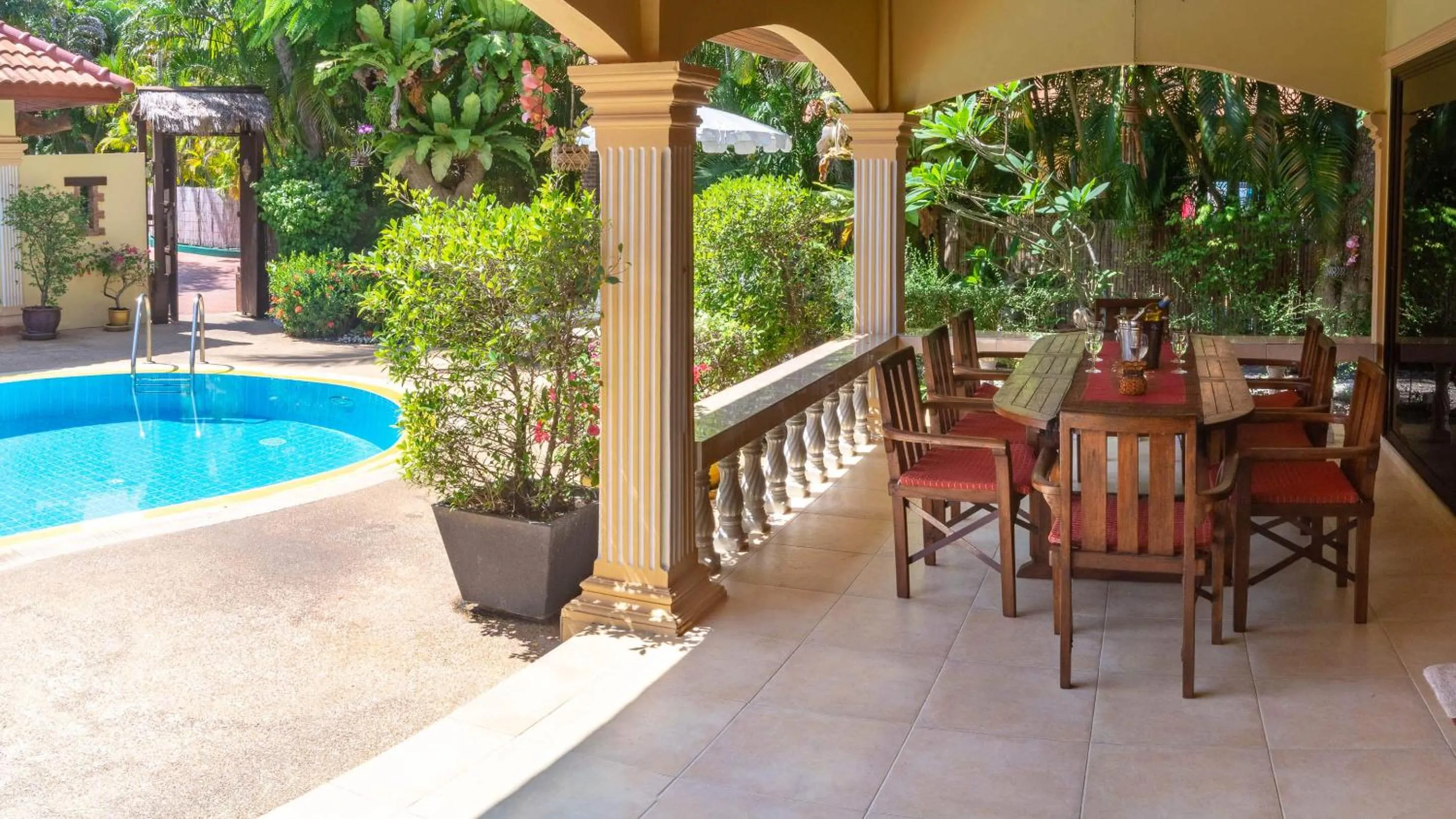 Patio in Coconut Paradise Villas