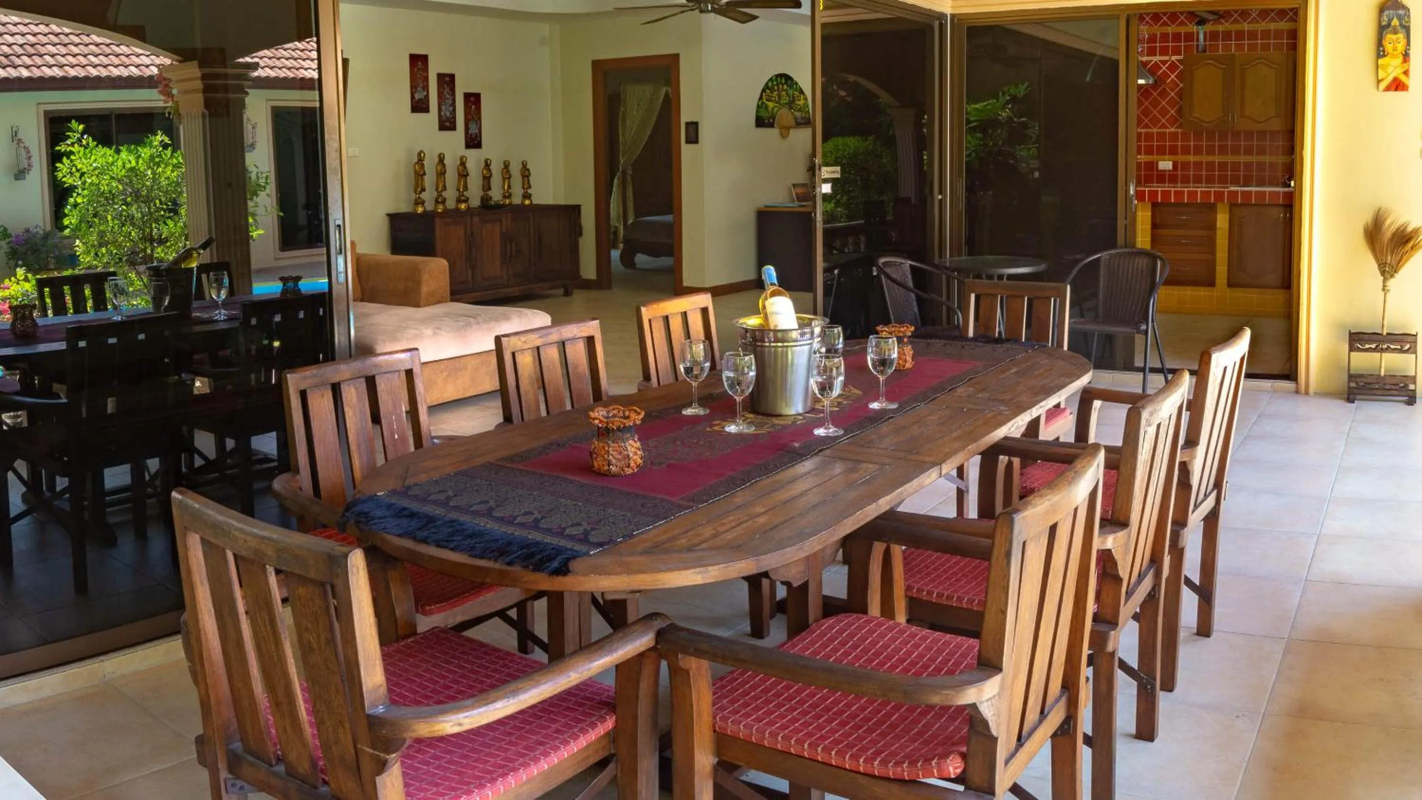 Dining area in Coconut Paradise Villas